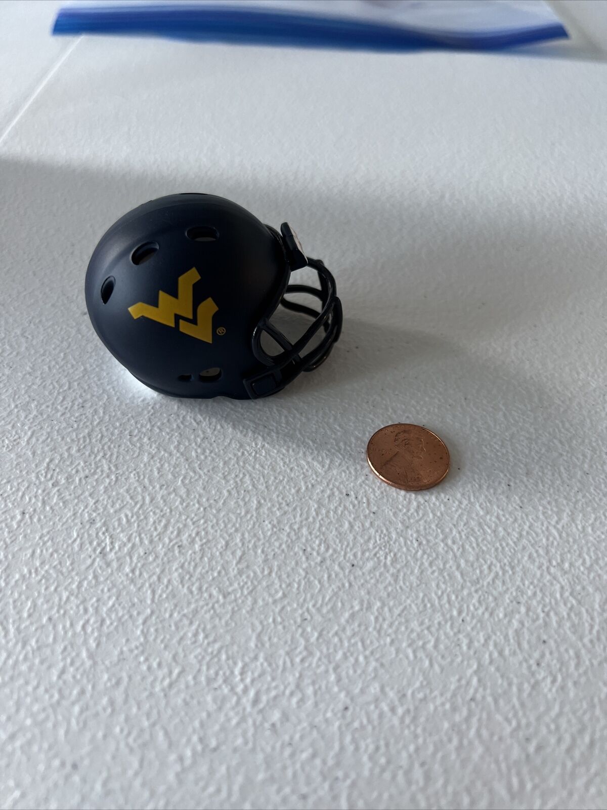 NCAA West Virginia  Riddell Brand Licensed July 2013 Mini Helmet Pocket Size New