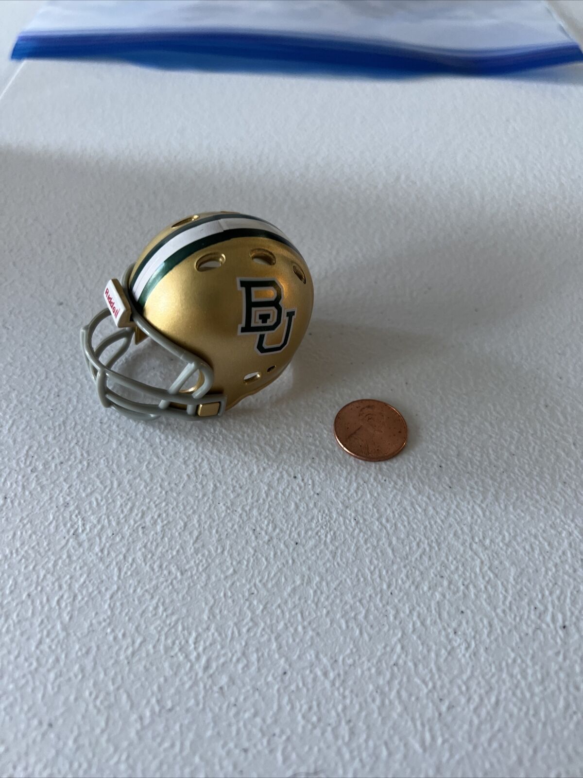 NCAA Baylor Riddell Brand Licensed July 2013 Mini Helmet Pocket Size New