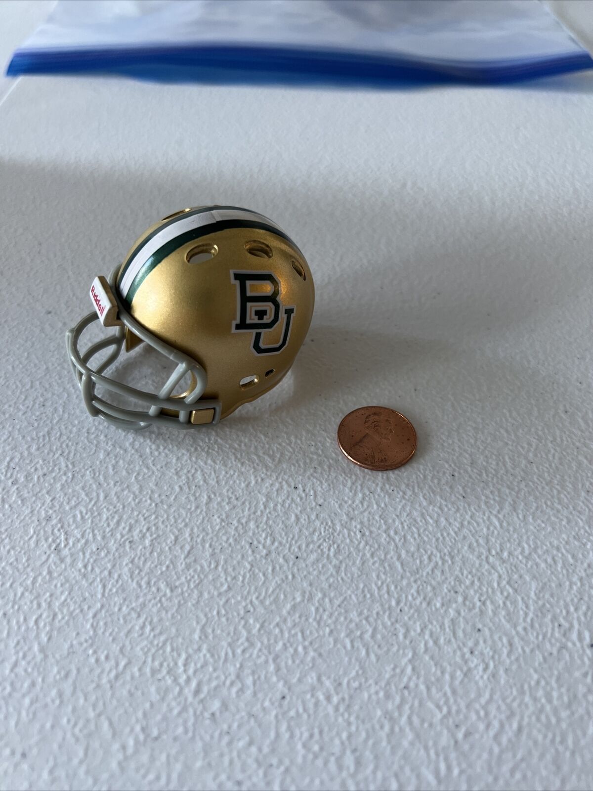 NCAA Baylor Riddell Brand Licensed July 2013 Mini Helmet Pocket Size New