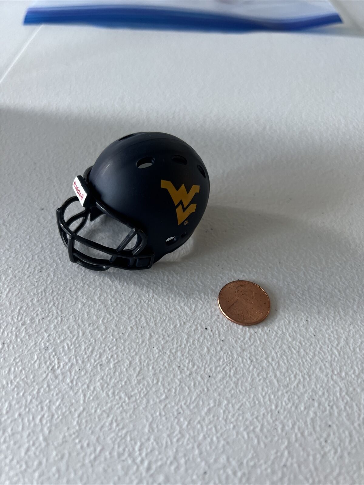 NCAA West Virginia  Riddell Brand Licensed July 2013 Mini Helmet Pocket Size New