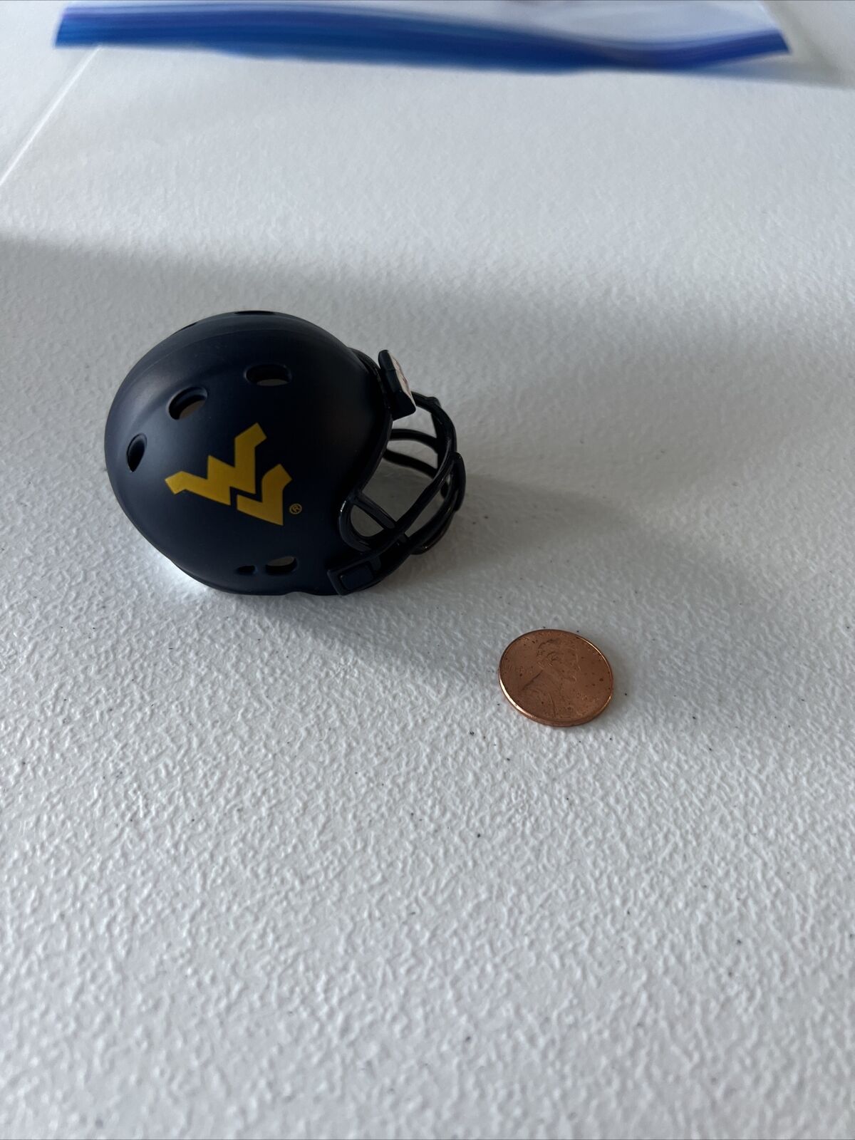 NCAA West Virginia  Riddell Brand Licensed July 2013 Mini Helmet Pocket Size New