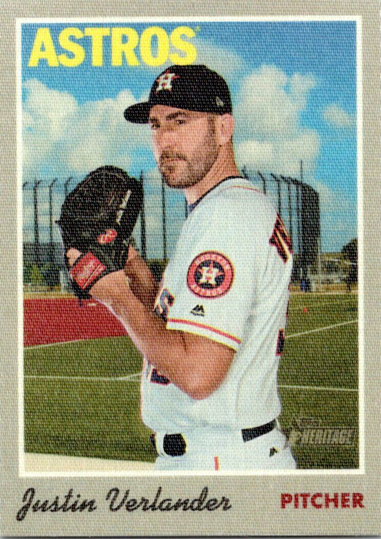 Topps Heritage 2019 Justin Verlander Sticker Walmart lot of 2