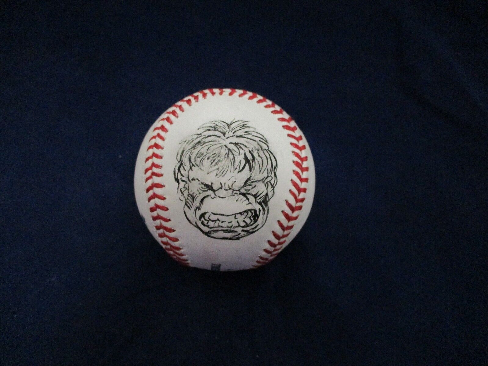 1/1 Hulk Sketched Baseball Autographed by Ron Wilson JSA COA #AI77098