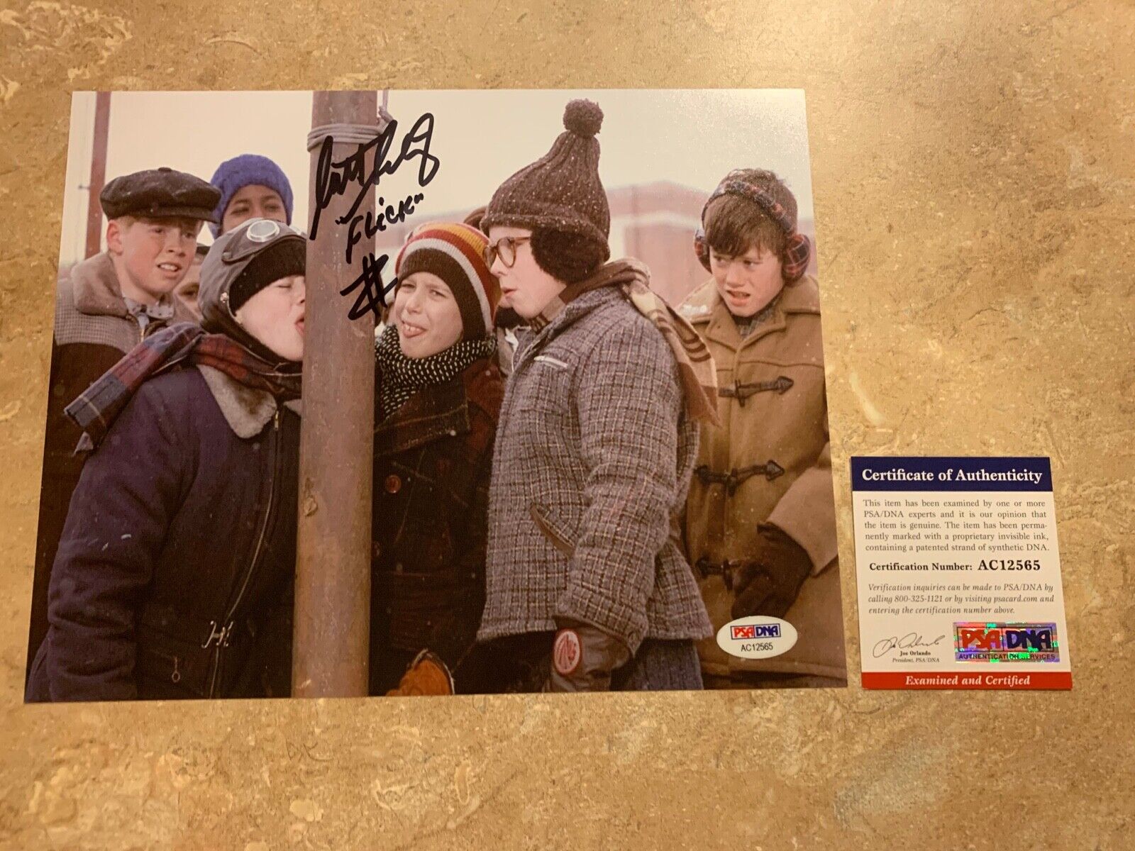 Scott Schwartz A Christmas Story Autographed 8x10 PSA COA #AC12565