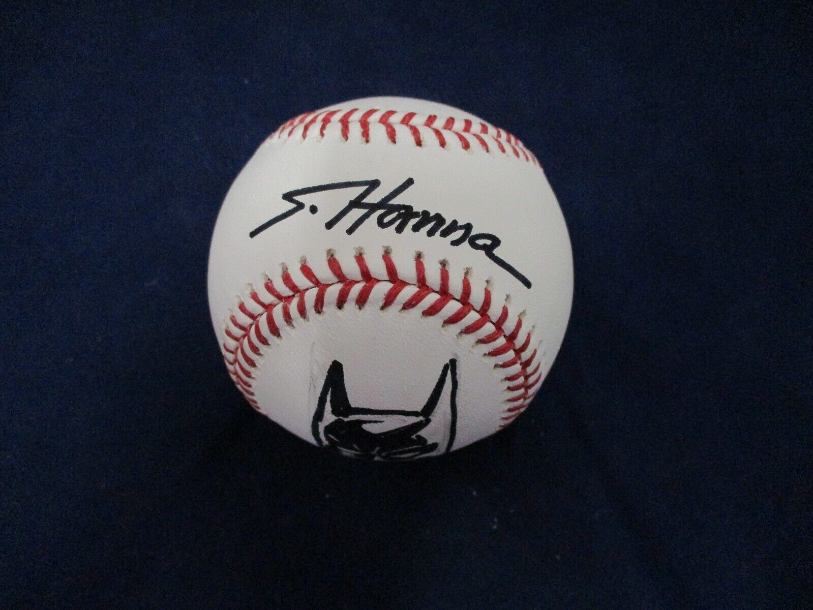 1/1 Batman Sketched Baseball Autographed Signed by Scott Hanna JSA COA #AI77101