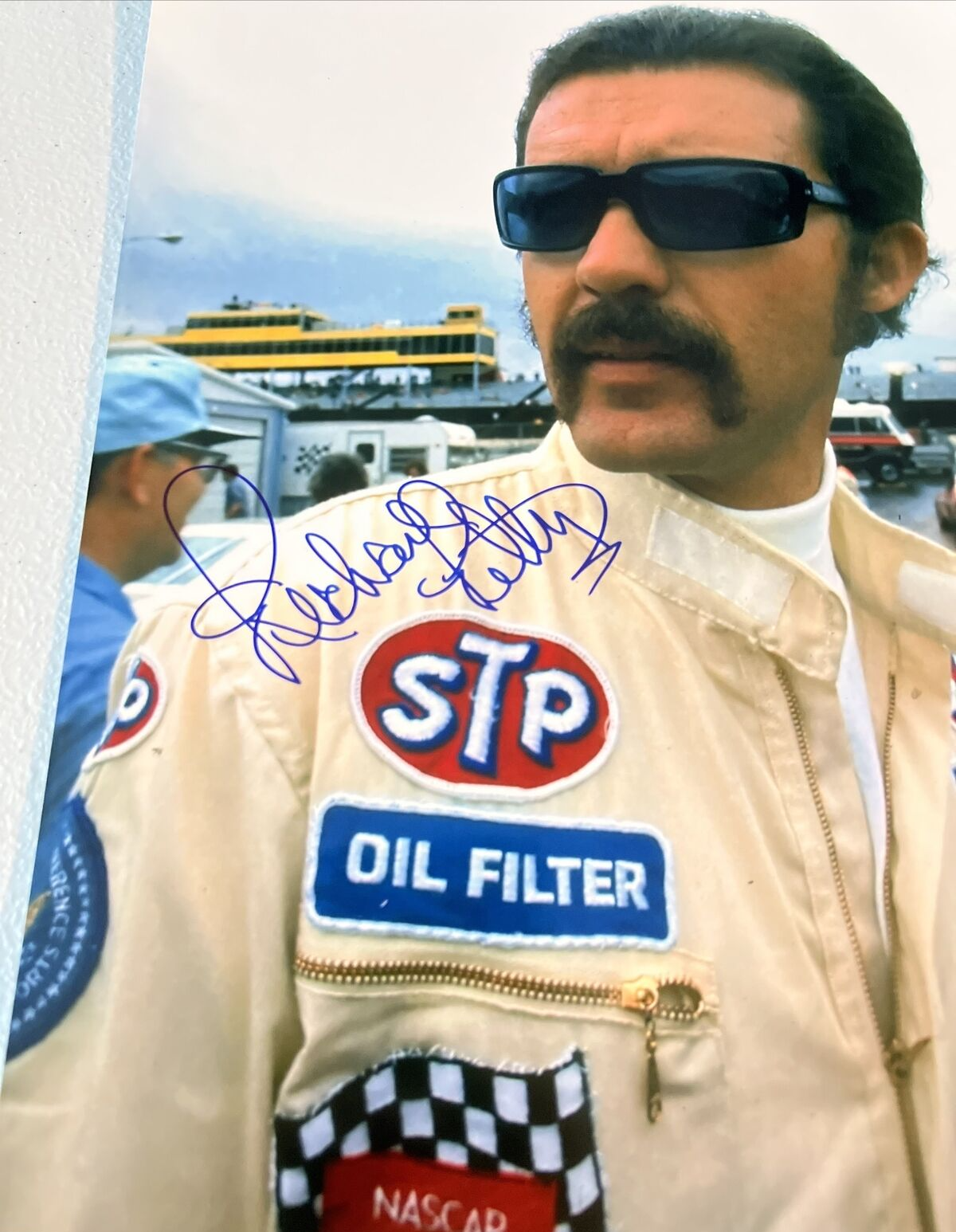 Richard Petty "Auto Racing" Autographed Signed Vintage Shot 8x10 Photo JSA