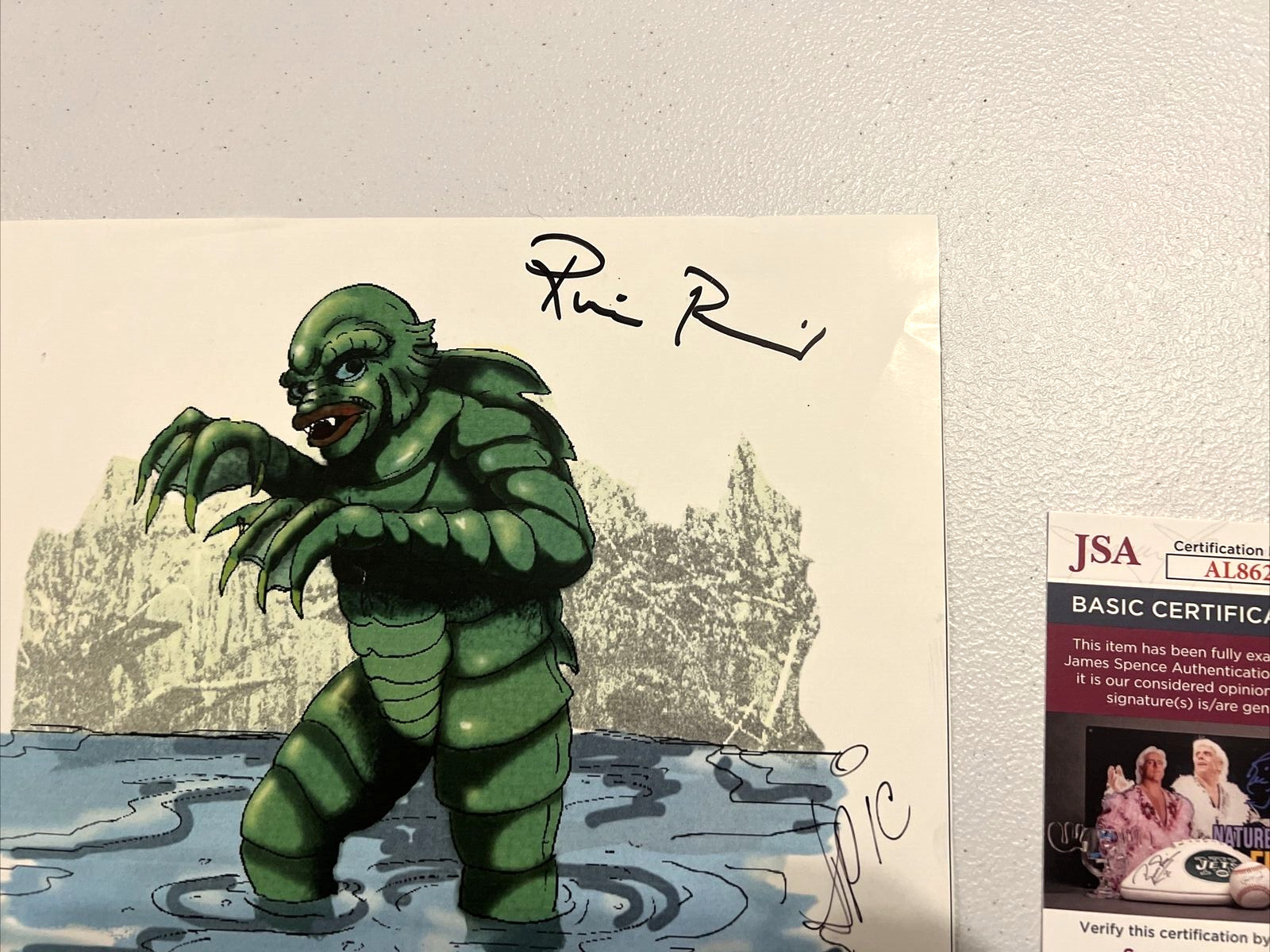 Ricou Browning "Gill Man" Autographed Signed 8x10 PhotoPrintArt JSA COA #AL86241