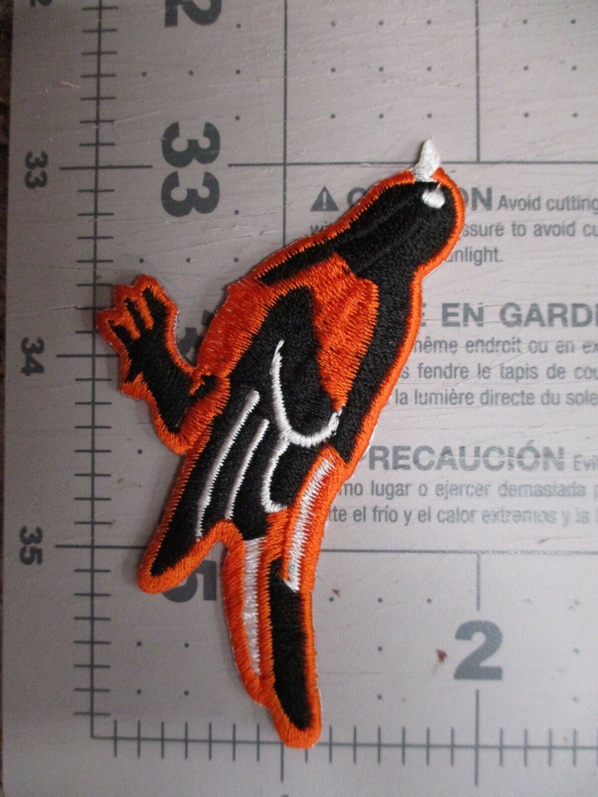 Baltimore Orioles Oriole (Bird) Patch Logo Size 1.75 x 3.25 inches