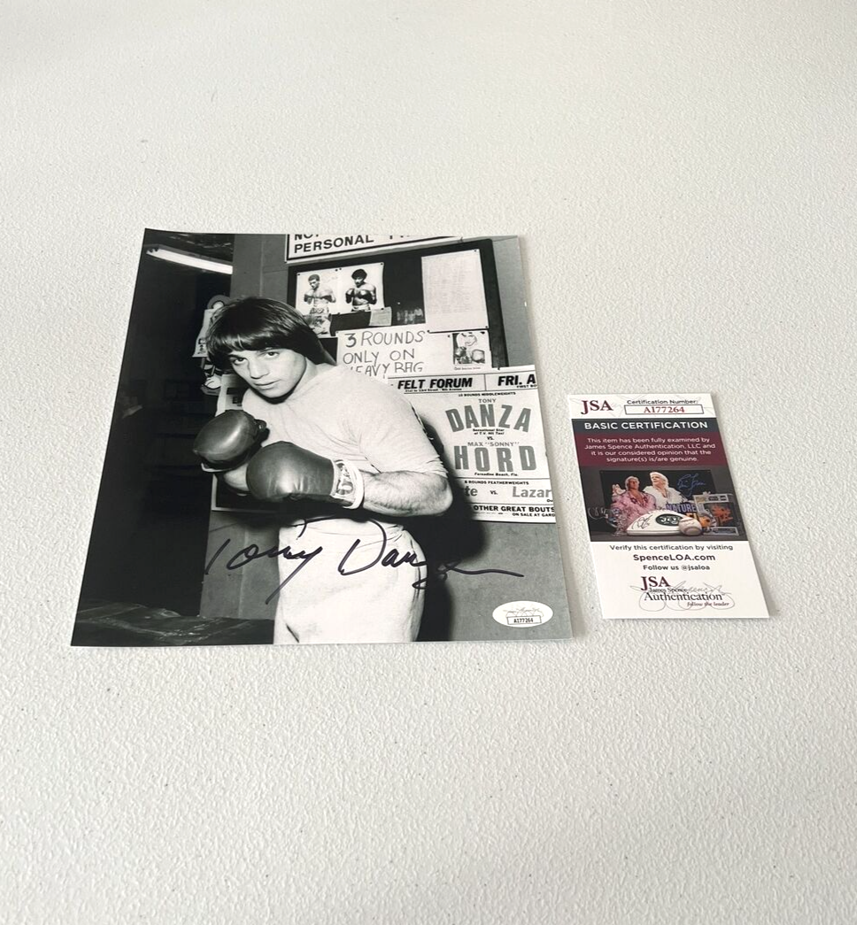 Tony Danza boxing Autographed Signed 8x10 B&W Photo JSA COA #AI77264