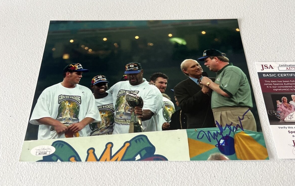 Mike Holmgrem "NFL Coach" Autographed Signed 8x10 SB31 Photo JSA COA #AI77268