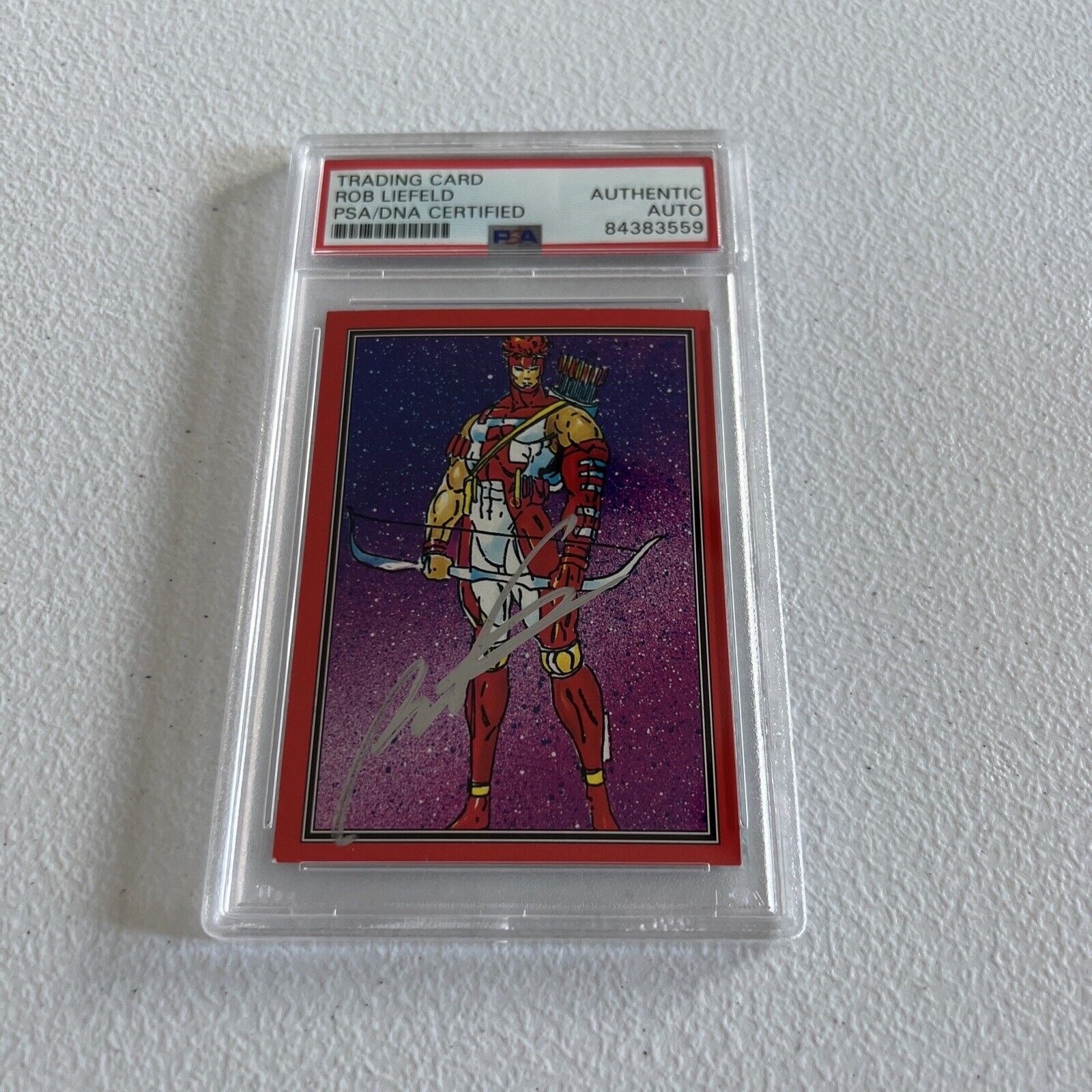 Rob Liefeld "Artist" Autographed Signed 1992 Youngblood Card #14 PSA Auth Slab