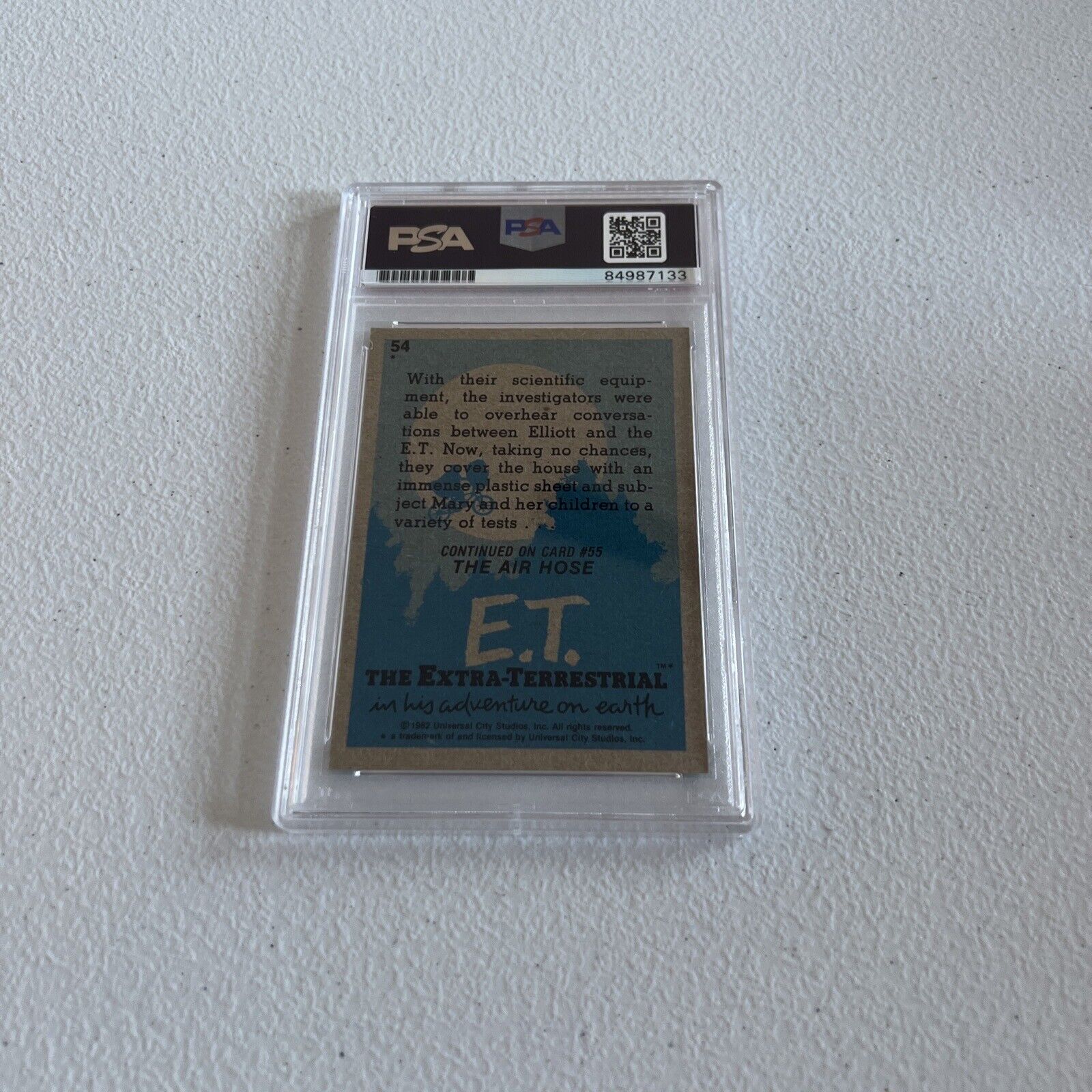 Peter Coyote "Keys" Autographed Signed 1982 ET Card #54 PSA Auth Slab