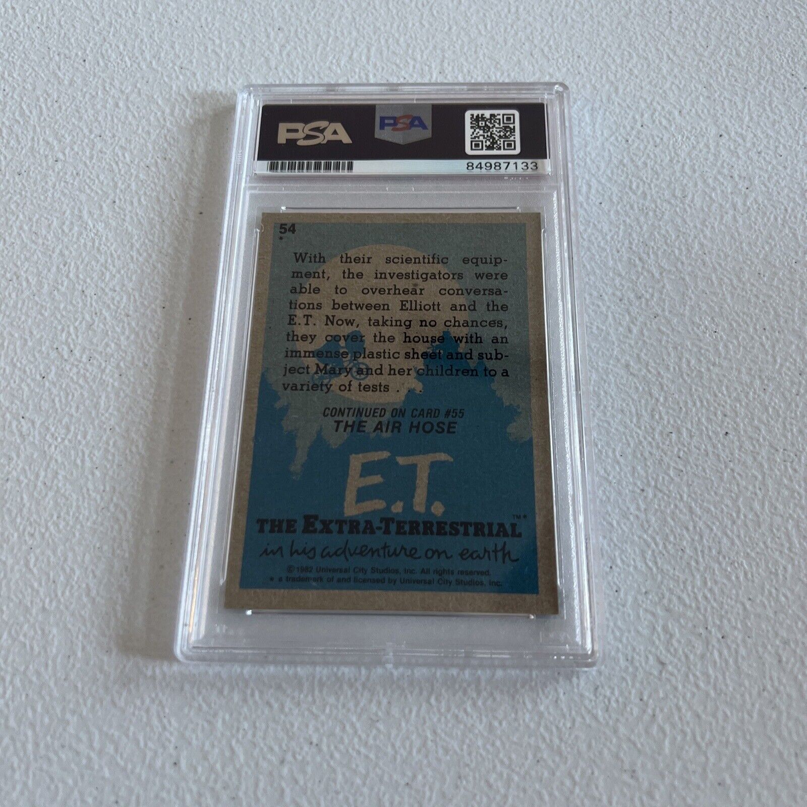 Peter Coyote "Keys" Autographed Signed 1982 ET Card #54 PSA Auth Slab