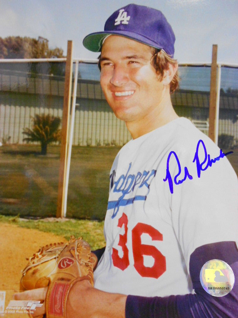 Rick Rhoden Los Angeles Dodgers  autographed 8x10 color photo