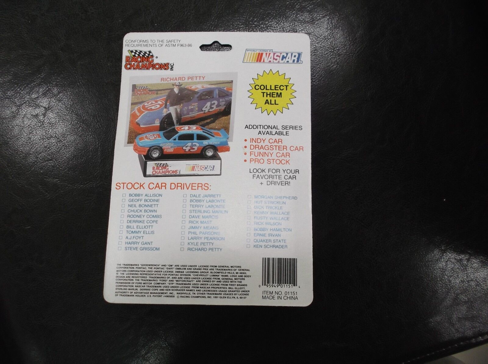 Ernie Irvan #4  Stock Car 1:64 Diecast Replica 1991 Racing Champion