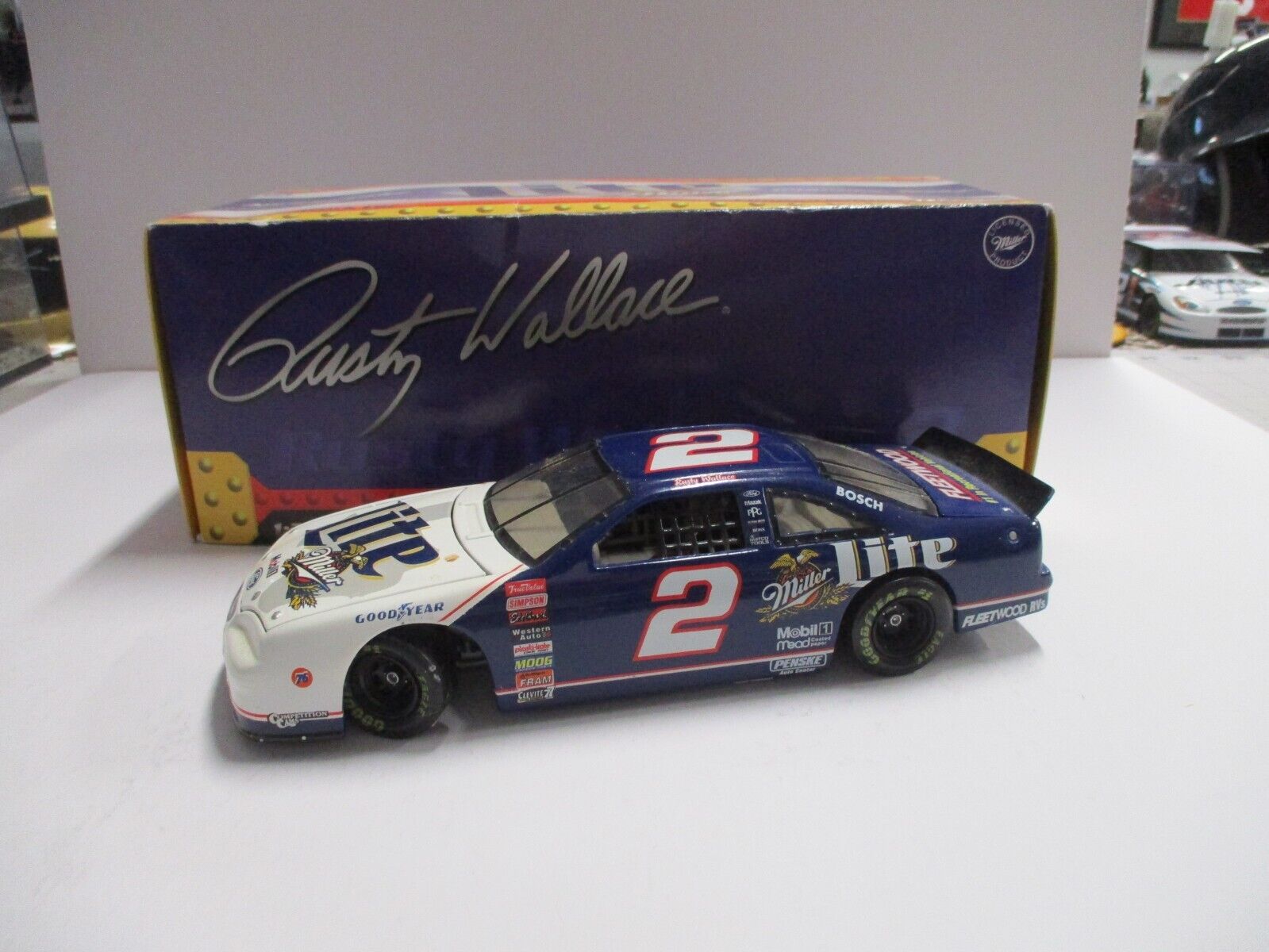 Rusty Wallace Miller Lite April 6, 1997 Winston Cup LE Collectable 1:24 1/2500