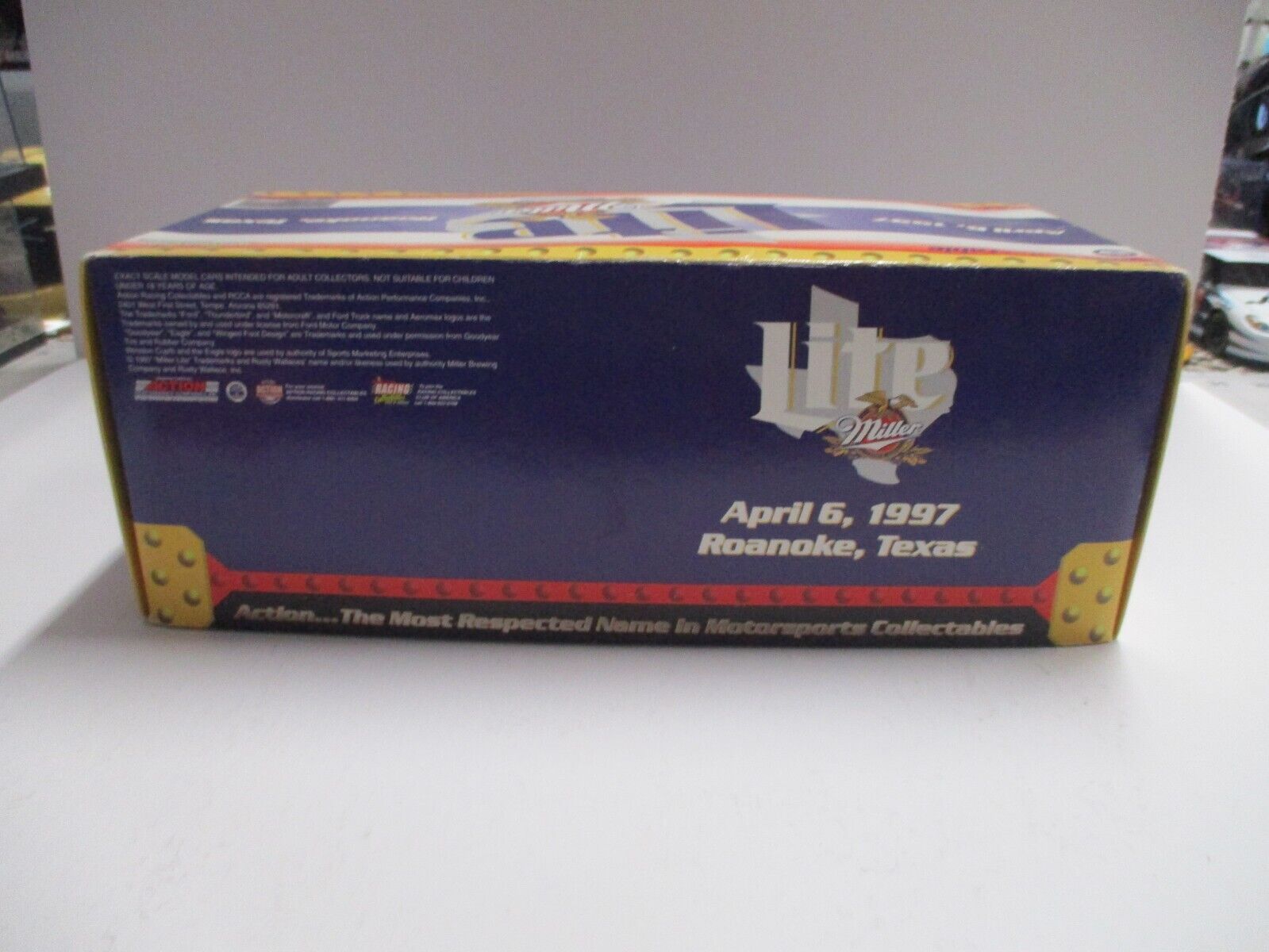 Rusty Wallace Miller Lite April 6, 1997 Winston Cup LE Collectable 1:24 1/2500