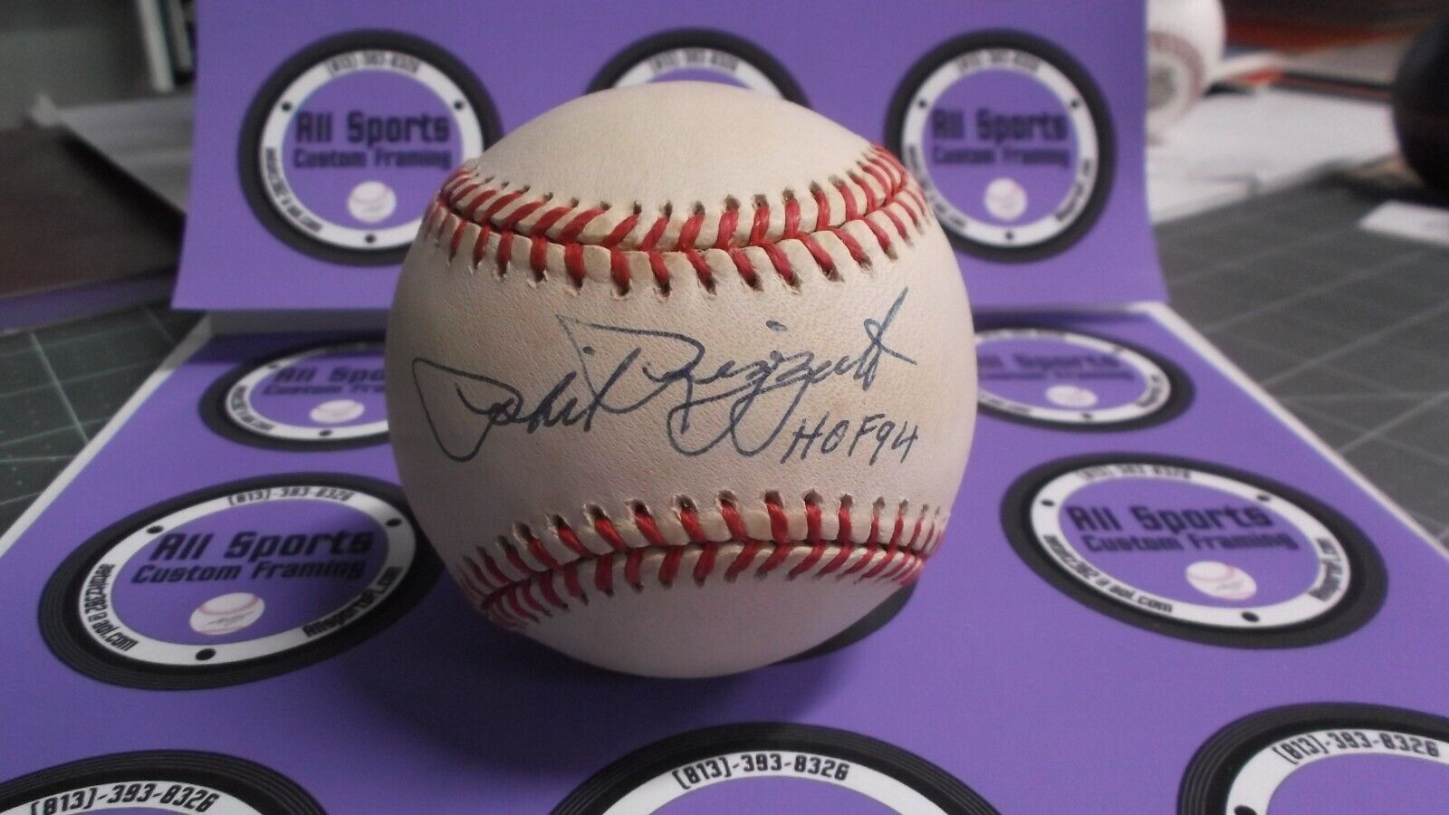 Phil Rizzuto HOF94 New York Yankees Autographed Baseball PSA #AL35758