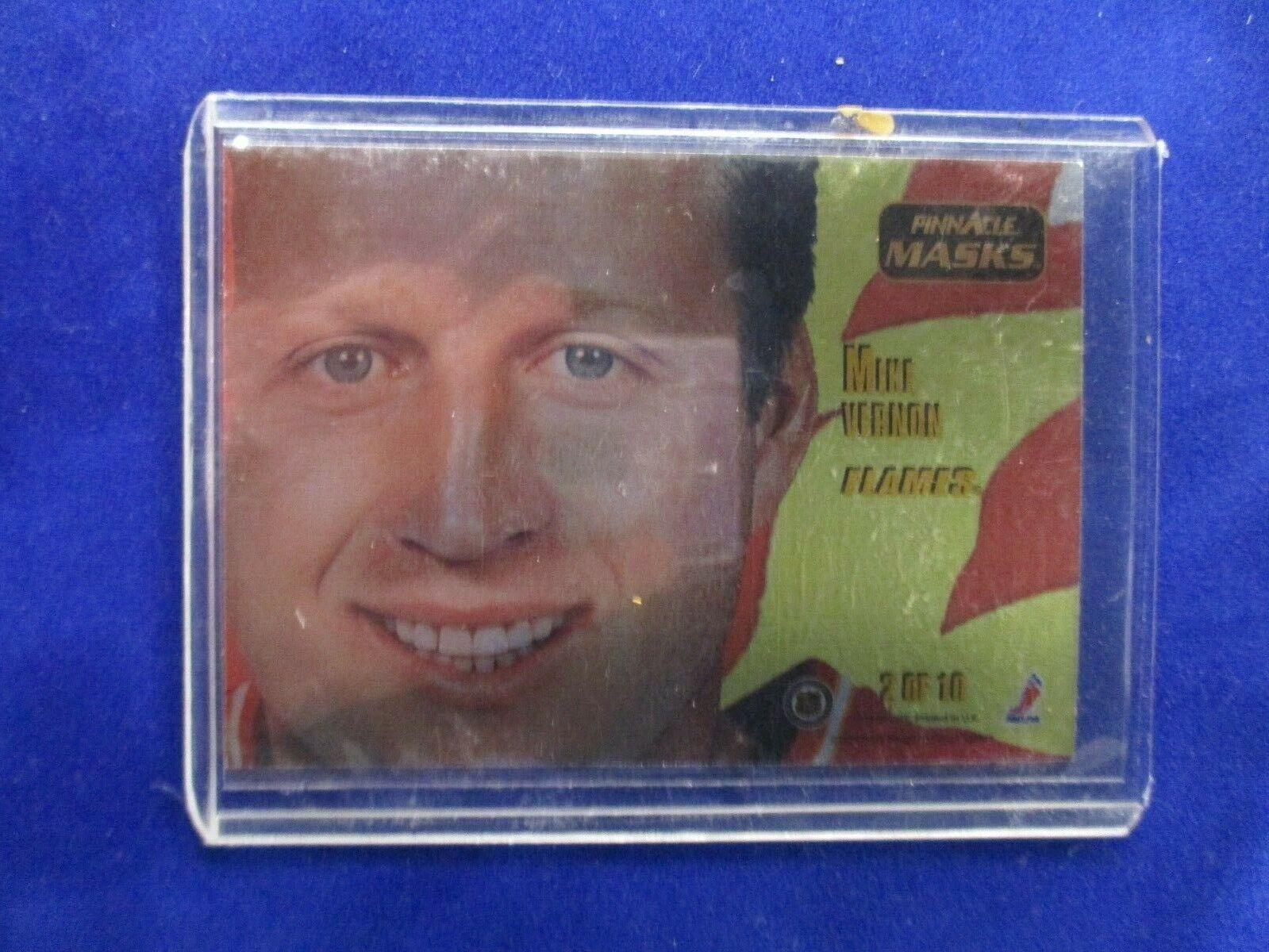 1993 Pinnacle MASKS Mike Vernon 2/10 Calgary Flames Card Hockey