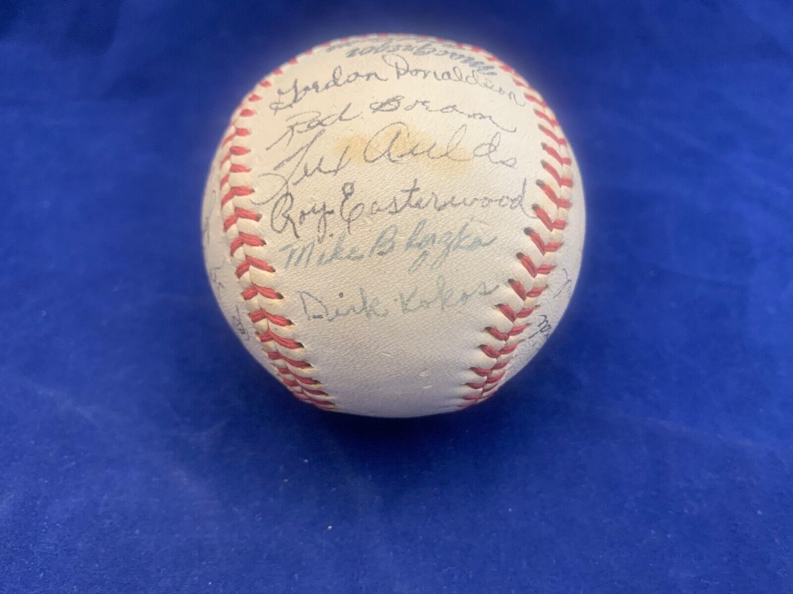 Official Macgregor 1940's Goldsmith 97 League Baseball signed 18 autos McBride