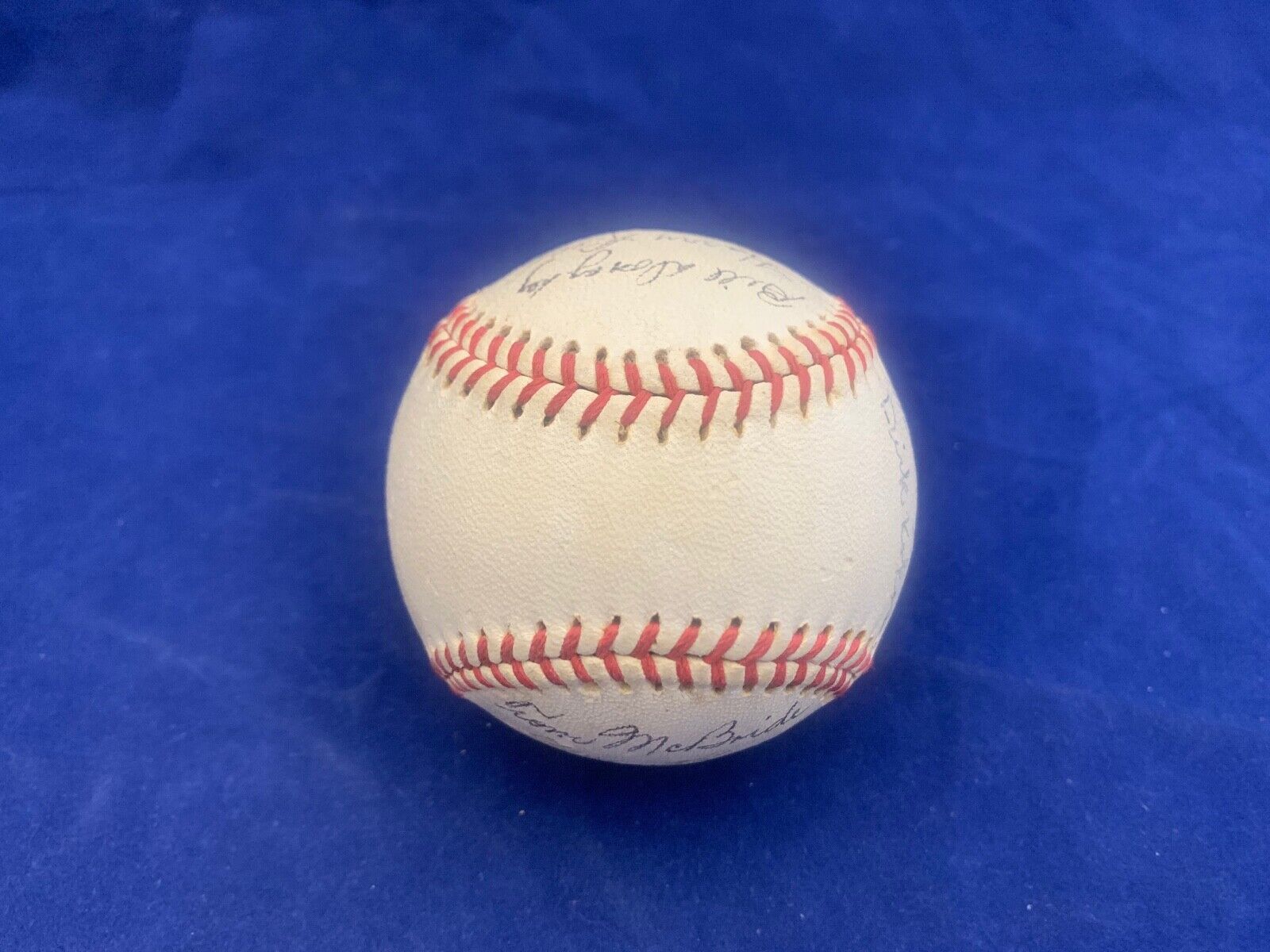 Official Macgregor 1940's Goldsmith 97 League Baseball signed 18 autos McBride