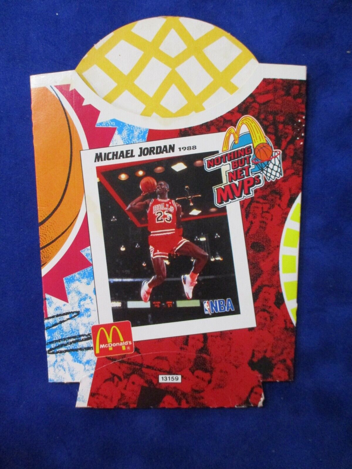 Michael Jordan 1993-1994 McDonald's French Fry Holder Unused MBA MVPs Bulls