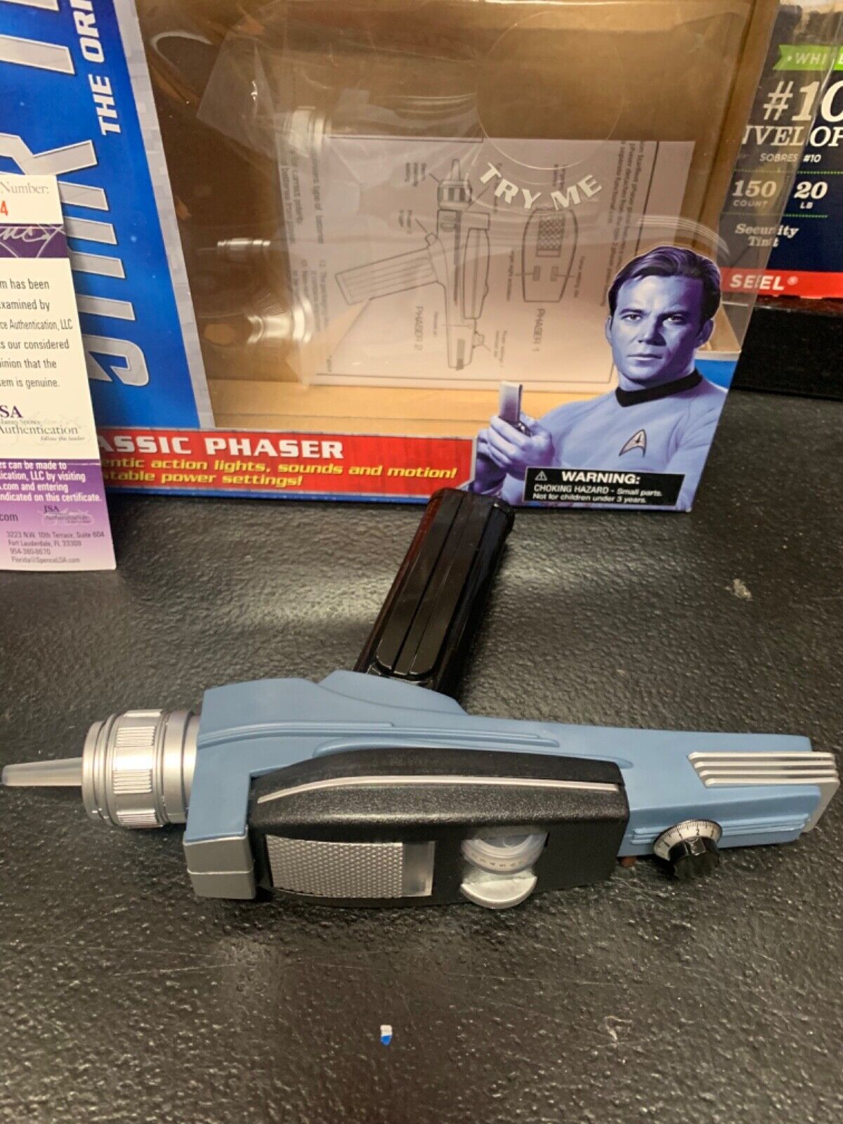 William Shatner Signed Star Trek Classic Phaser Captain Kirk JSA