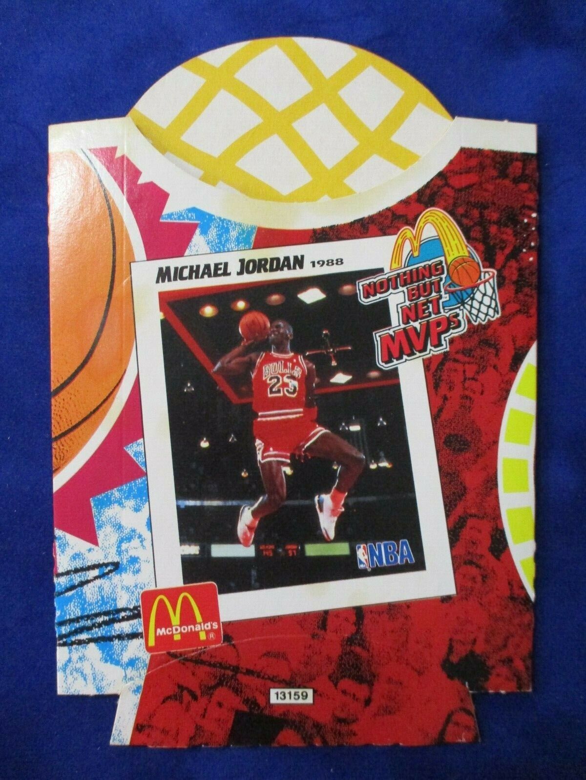 Michael Jordan 1993-1994 McDonald's French Fry Holder Unused MBA MVPs Bulls