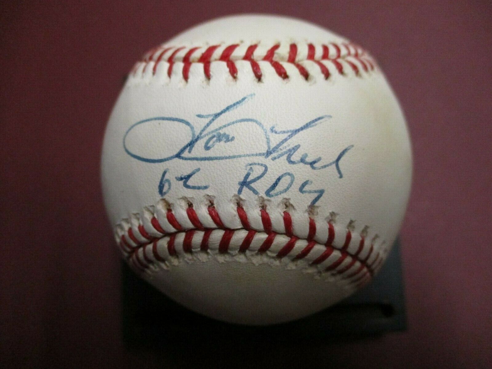 Tom Tresh NY Yankees 62 ROY Autographed Official Ball Signed Baseball PSA COA