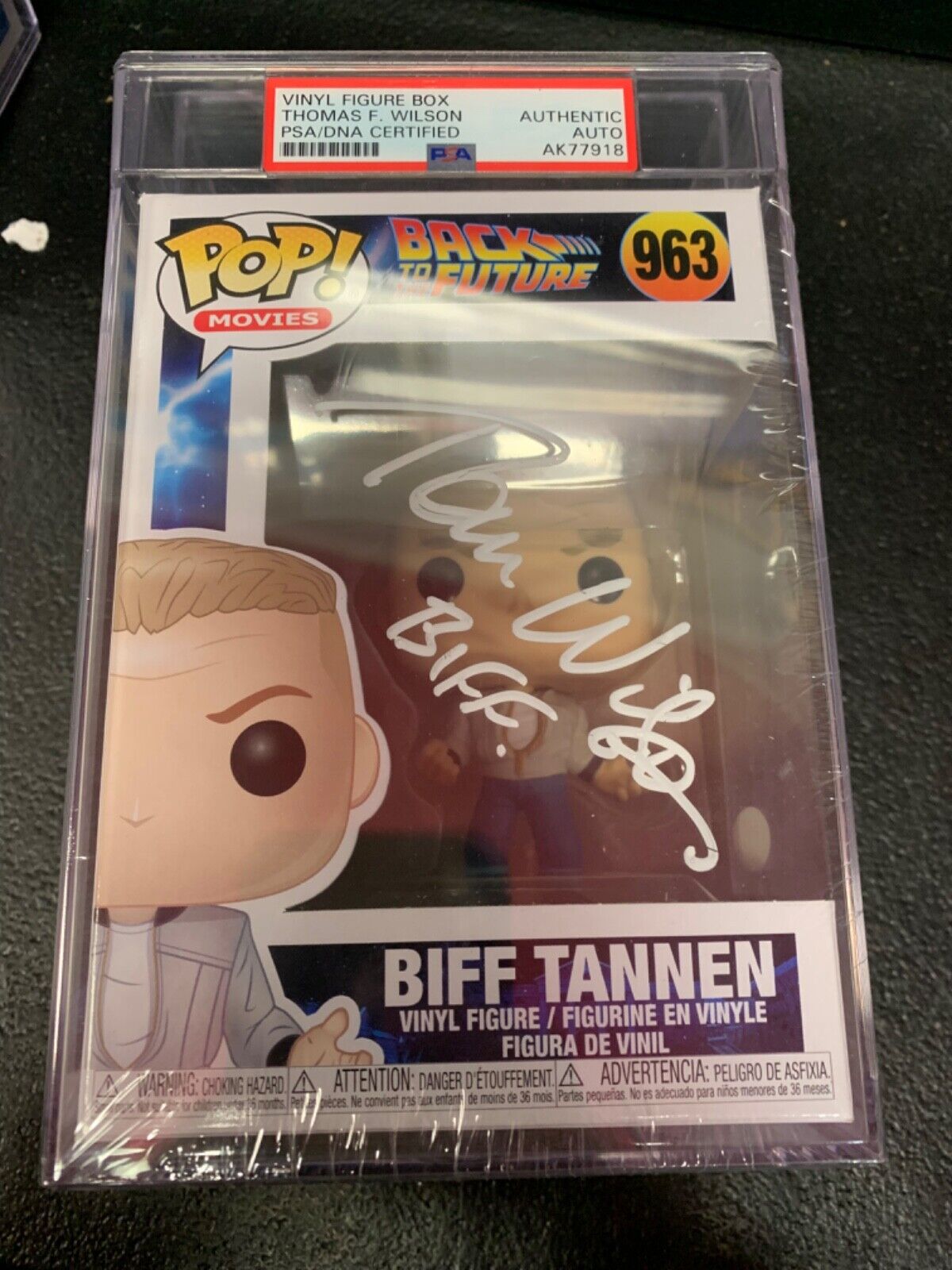 Tom Wilson Signed Funko Pop PSA Slabbed Certified Biff Tannen Back to the Future