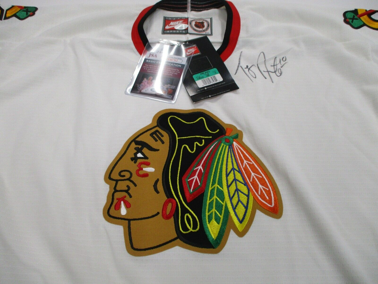 Tony Amonte Chicago Blackhawks Autographed Jersey New With Tag JSA COA #AH46762