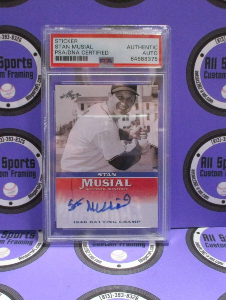 Stan Musial Autographed Signed 2015 Leaf Baseball Card #MA-SM8 PSA Slab