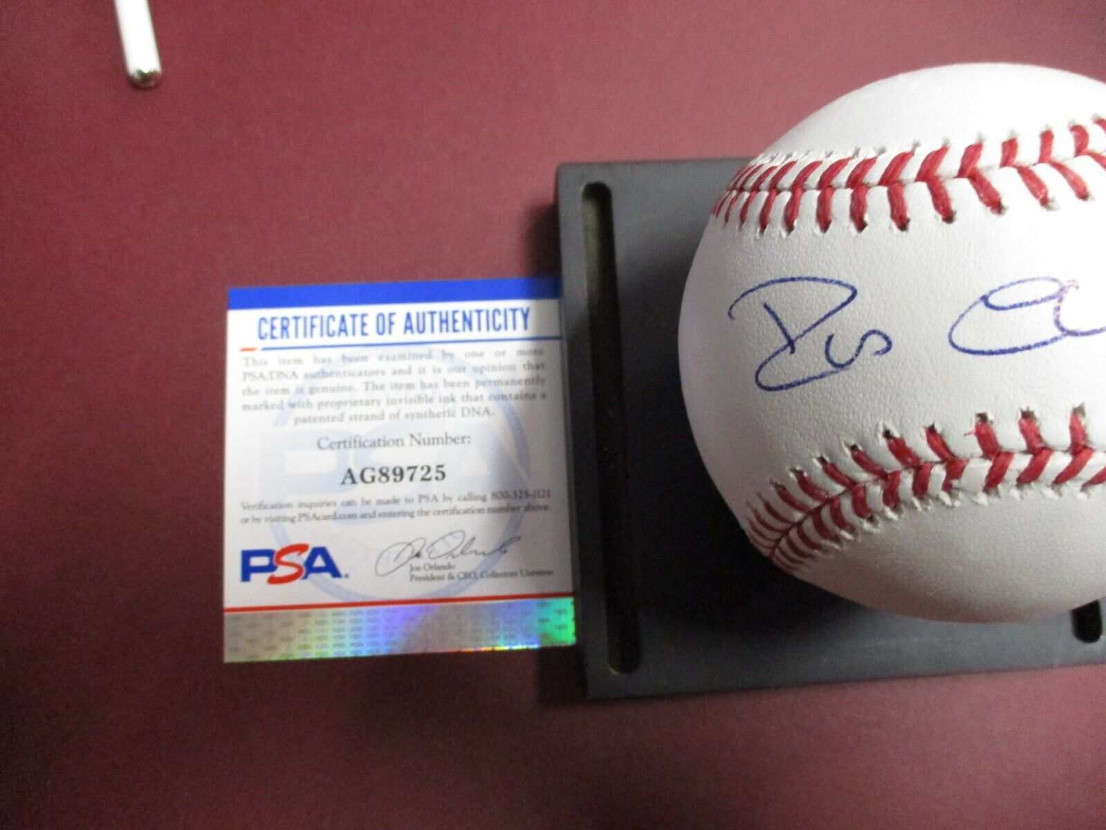 Robinson Cano NY Mets Autographed Official Ball Signed Baseball PSA COA