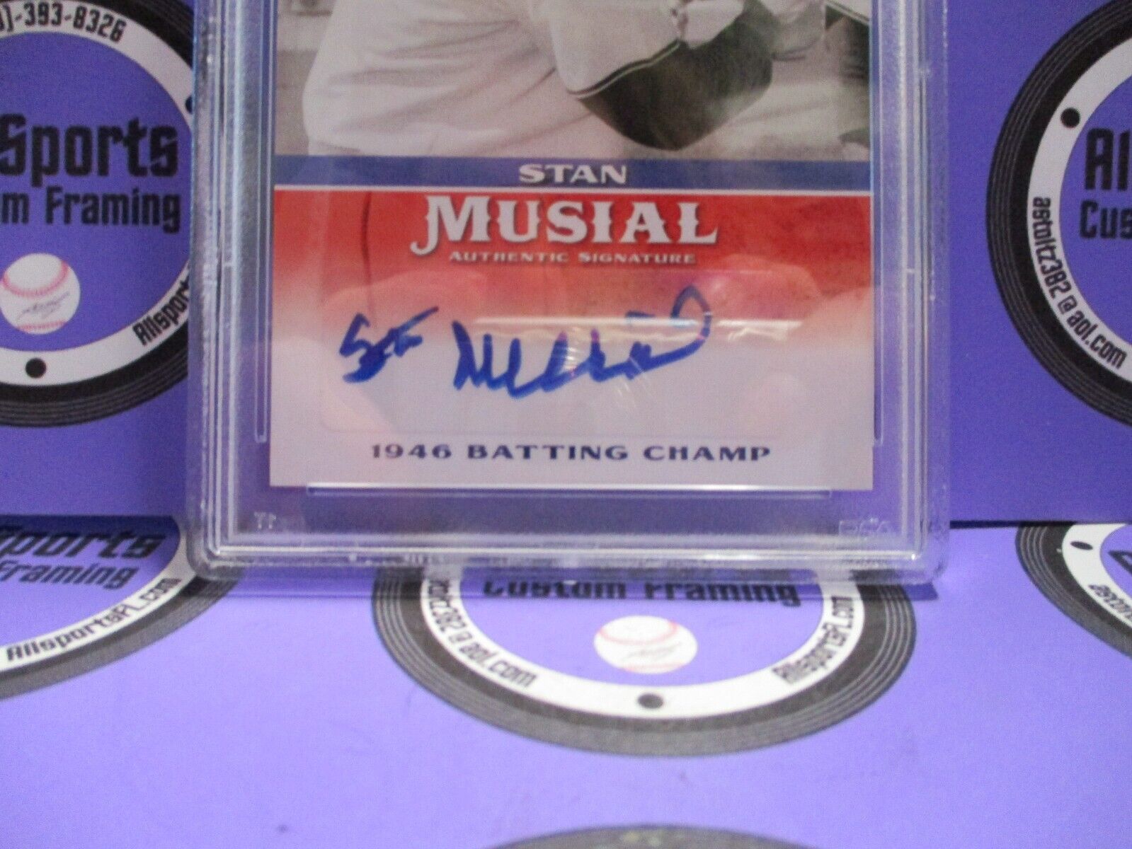 Stan Musial Autographed Signed 2015 Leaf Baseball Card #MA-SM8 PSA Slab