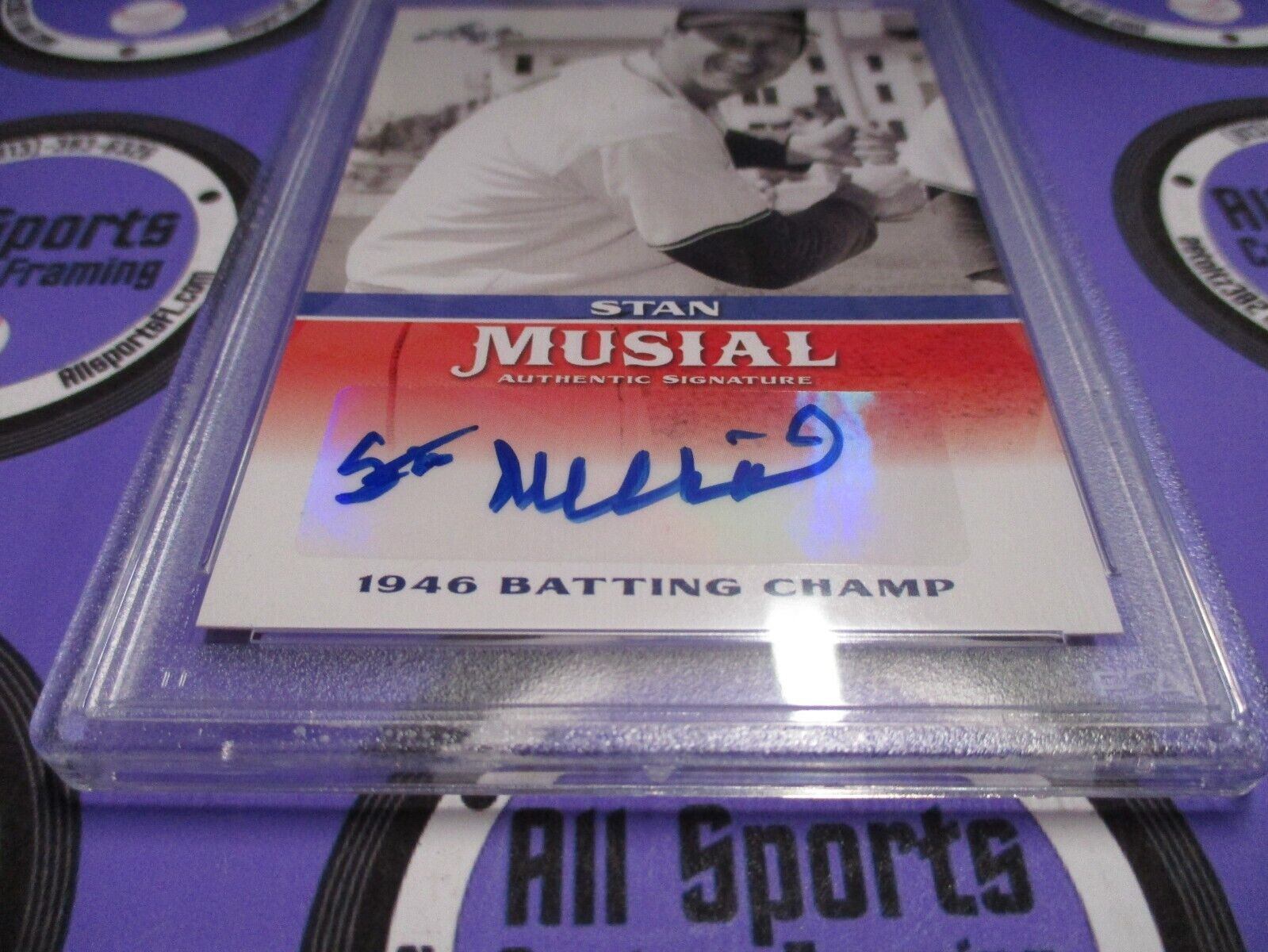 Stan Musial Autographed Signed 2015 Leaf Baseball Card #MA-SM8 PSA Slab