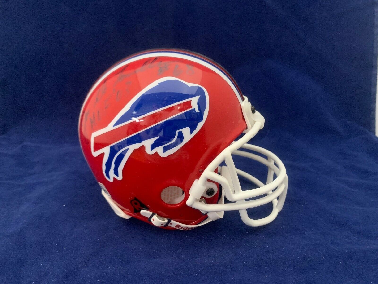 Jake De Lemalure Bills Signed Mini Helmet with HOF 03 Inscription All Sports COA