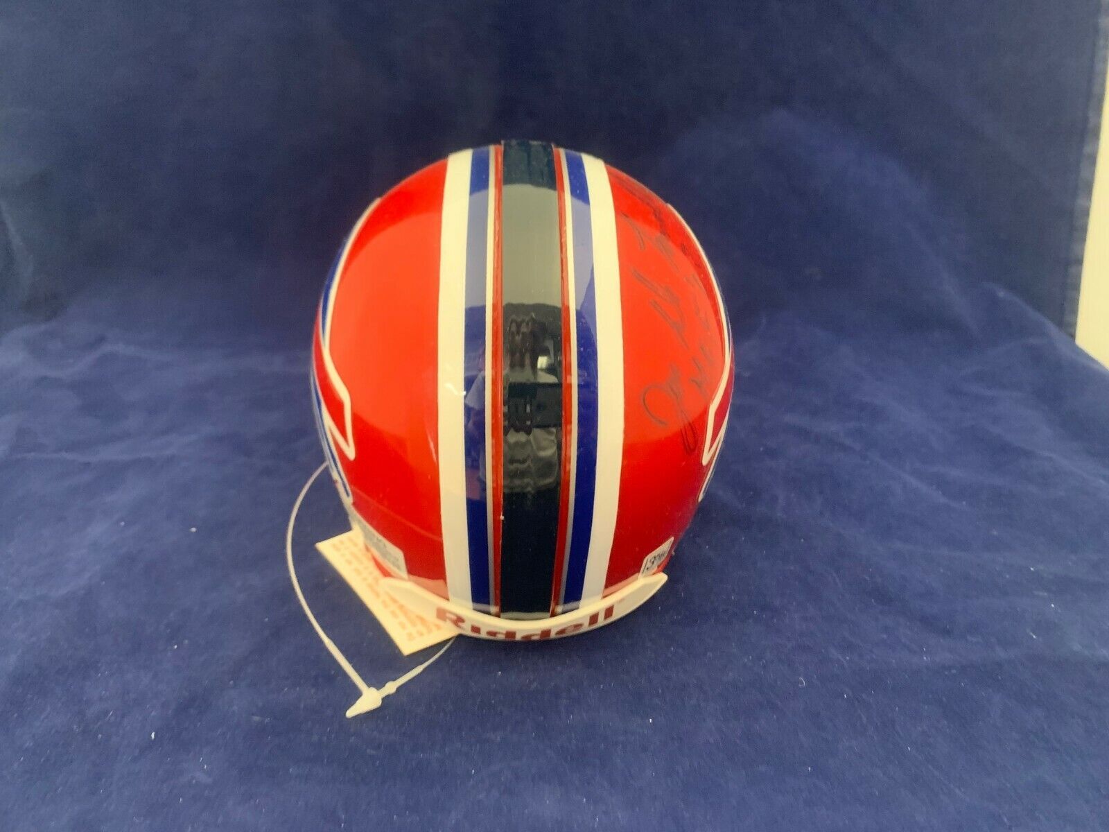 Jake De Lemalure Bills Signed Mini Helmet with HOF 03 Inscription All Sports COA