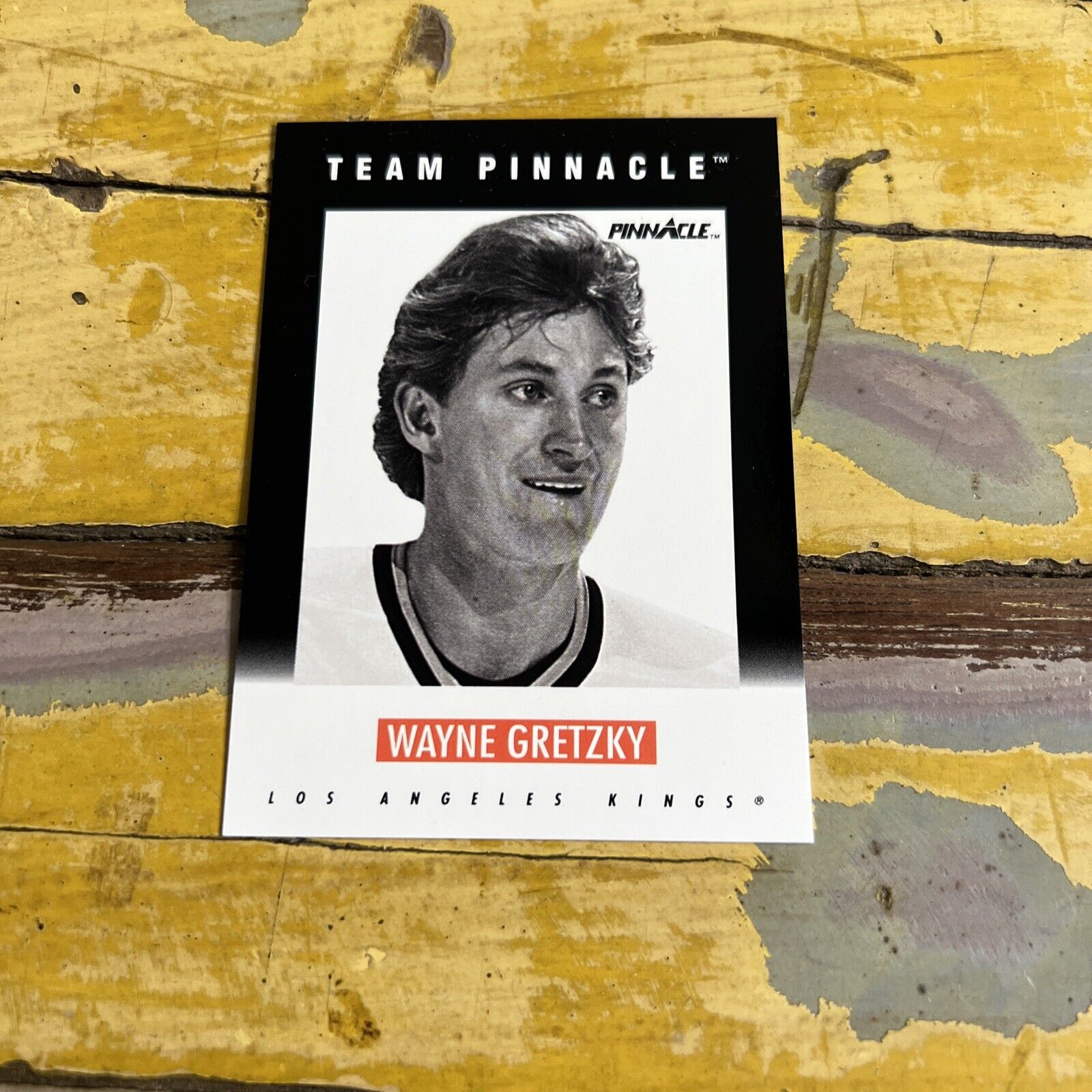 NHL Wayne Gretzky Kings 1991 Pinnacle Team Pinnacle US Version Card #B-11