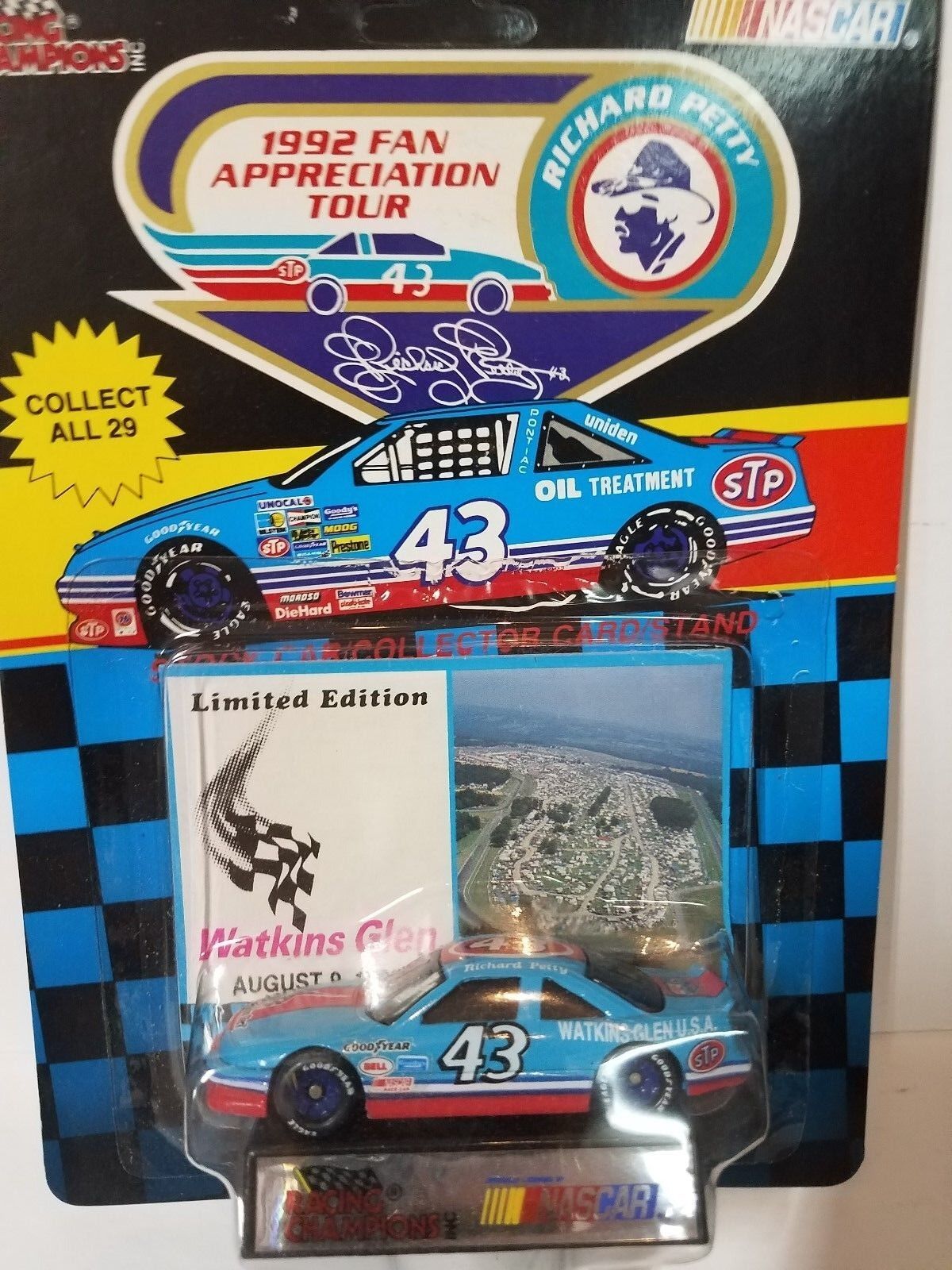 Richard Petty #43 1992 Fan Tour Die Cast CAR Watkins Glen NEW