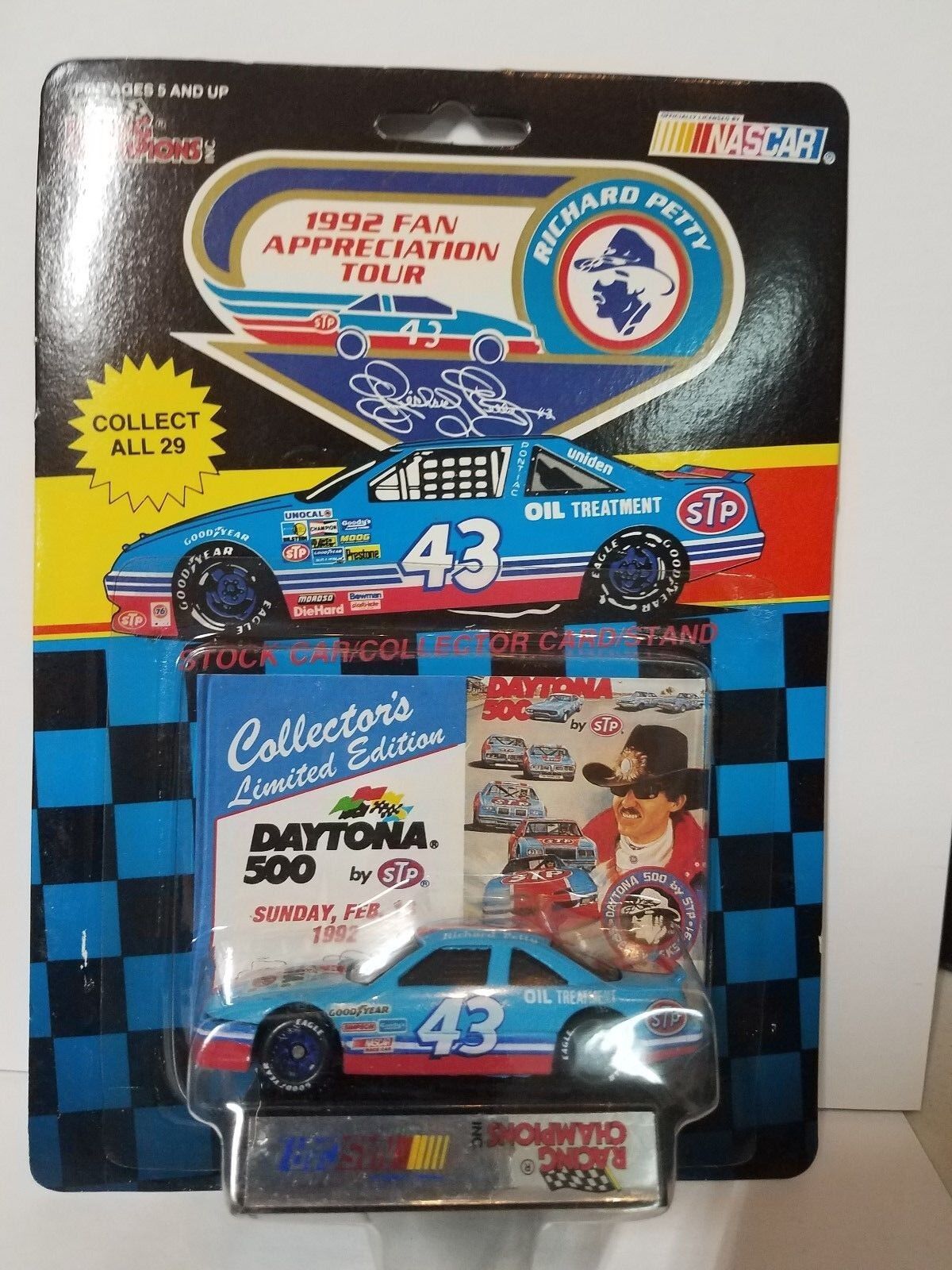 Richard Petty #43 1992 Fan Tour Die Cast CAR Daytona 500 NEW