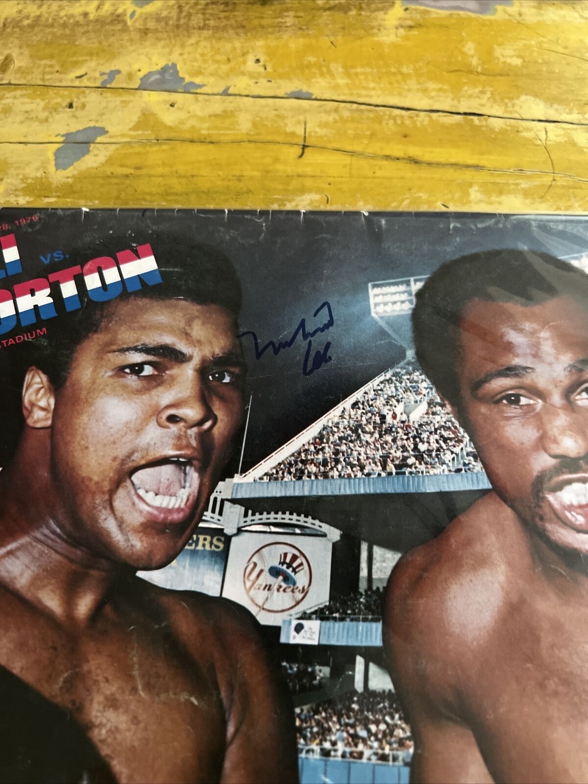 Muhammad Ali "Boxer" Autographed Signed 1976 Ali Vs Norton Program MSG JSA LOA