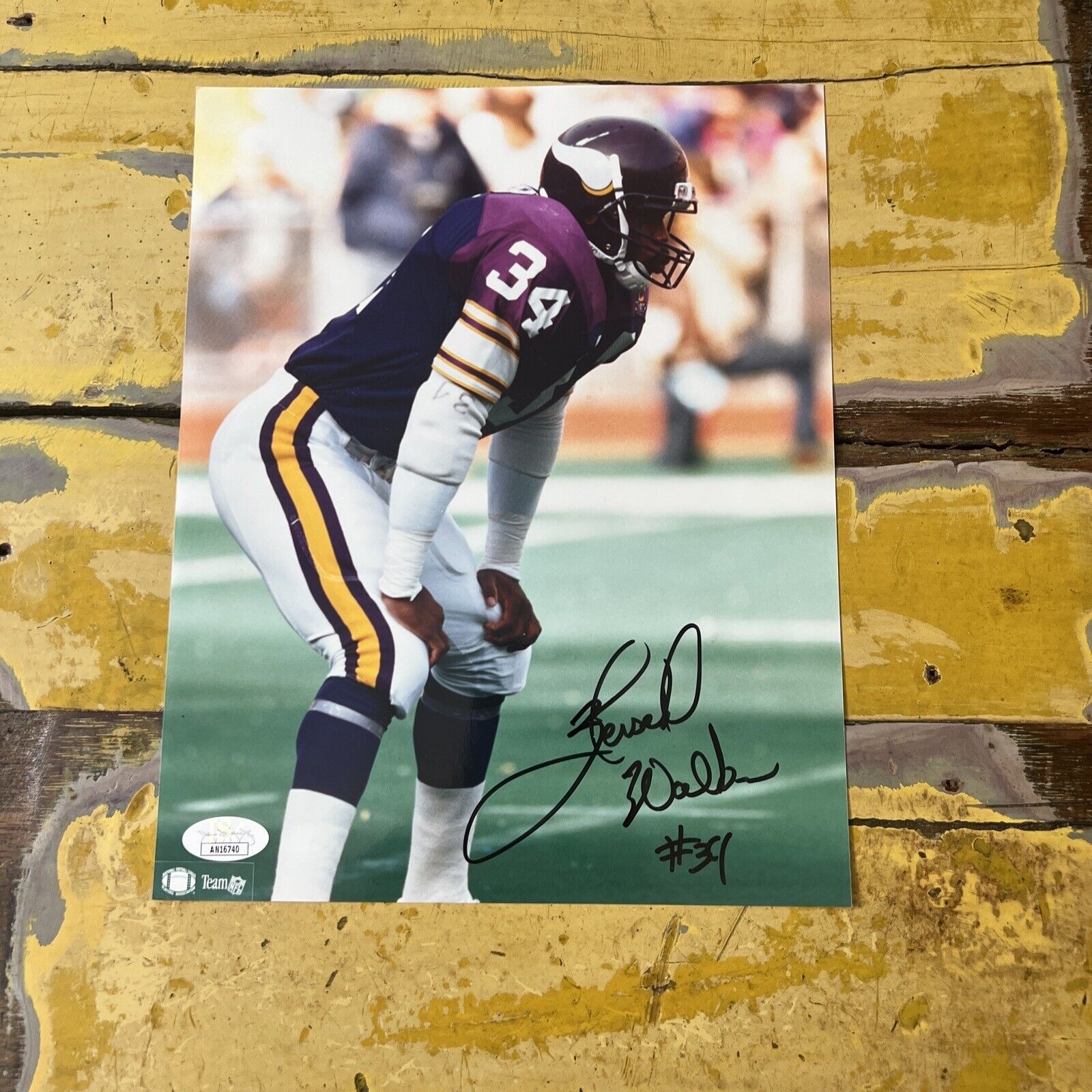 NFL Minnesota Vikings Herschel Walker Autographed Signed 8x10 Photo JSA COA