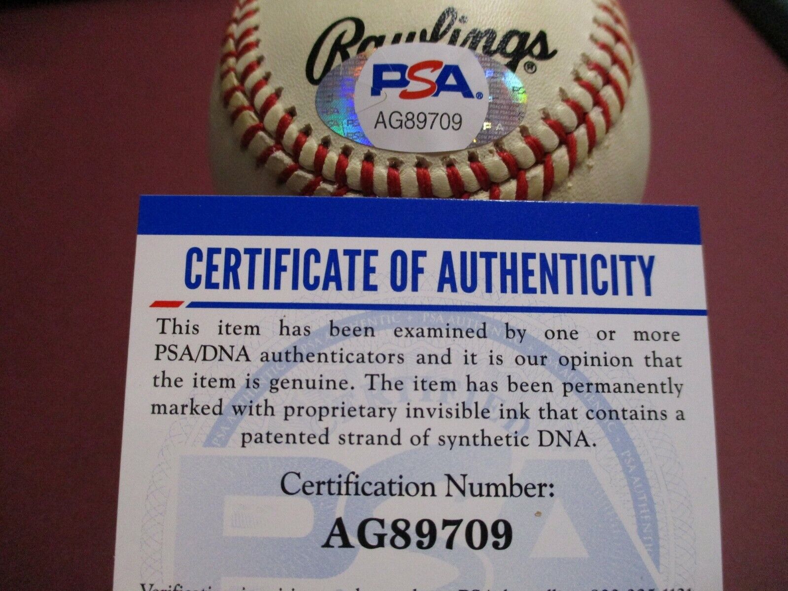 Hoyt Wilhelm NY Giants d 2002 Autographed FEENEY Ball Signed Baseball PSA COA