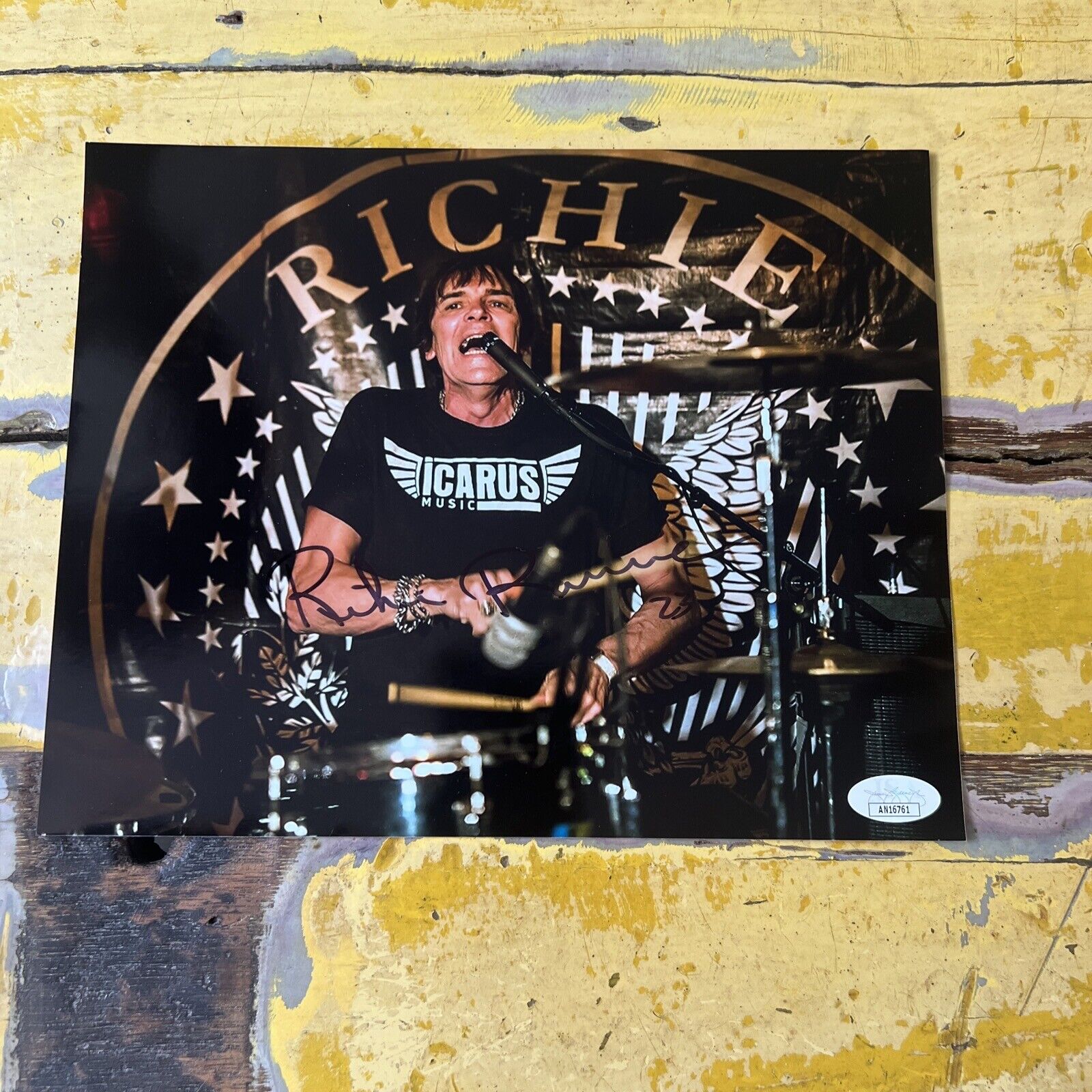 Richie Ramone "Musician Drummer" Autographed Signed 8x10 Photo JSA Ramones