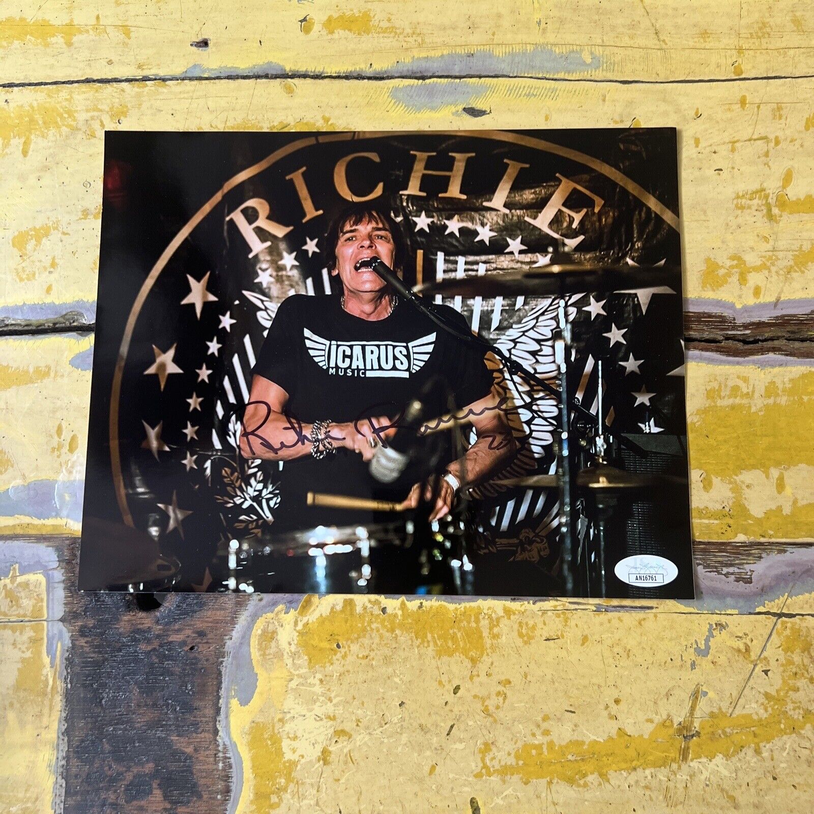 Richie Ramone "Musician Drummer" Autographed Signed 8x10 Photo JSA Ramones