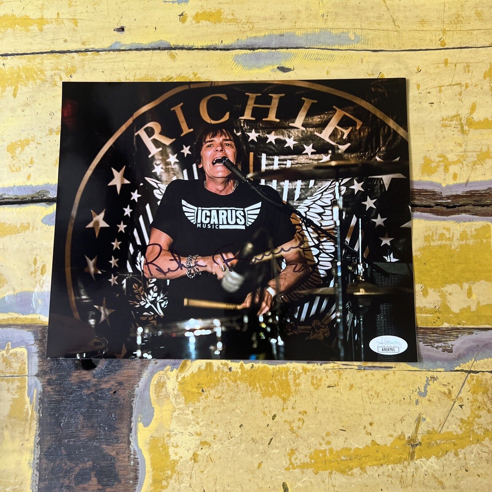 Richie Ramone "Musician Drummer" Autographed Signed 8x10 Photo JSA Ramones