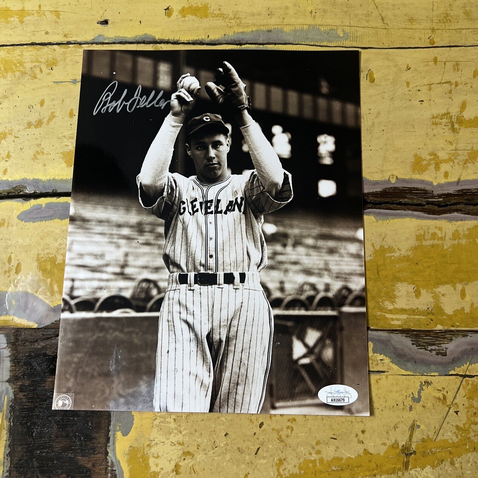 MLB Bob Feller Autographed Signed Cleveland Indians 8x10 Photo JSA COA #AN16679