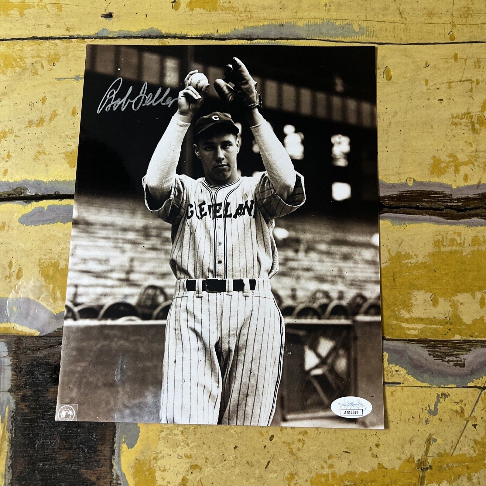 MLB Bob Feller Autographed Signed Cleveland Indians 8x10 Photo JSA COA #AN16679