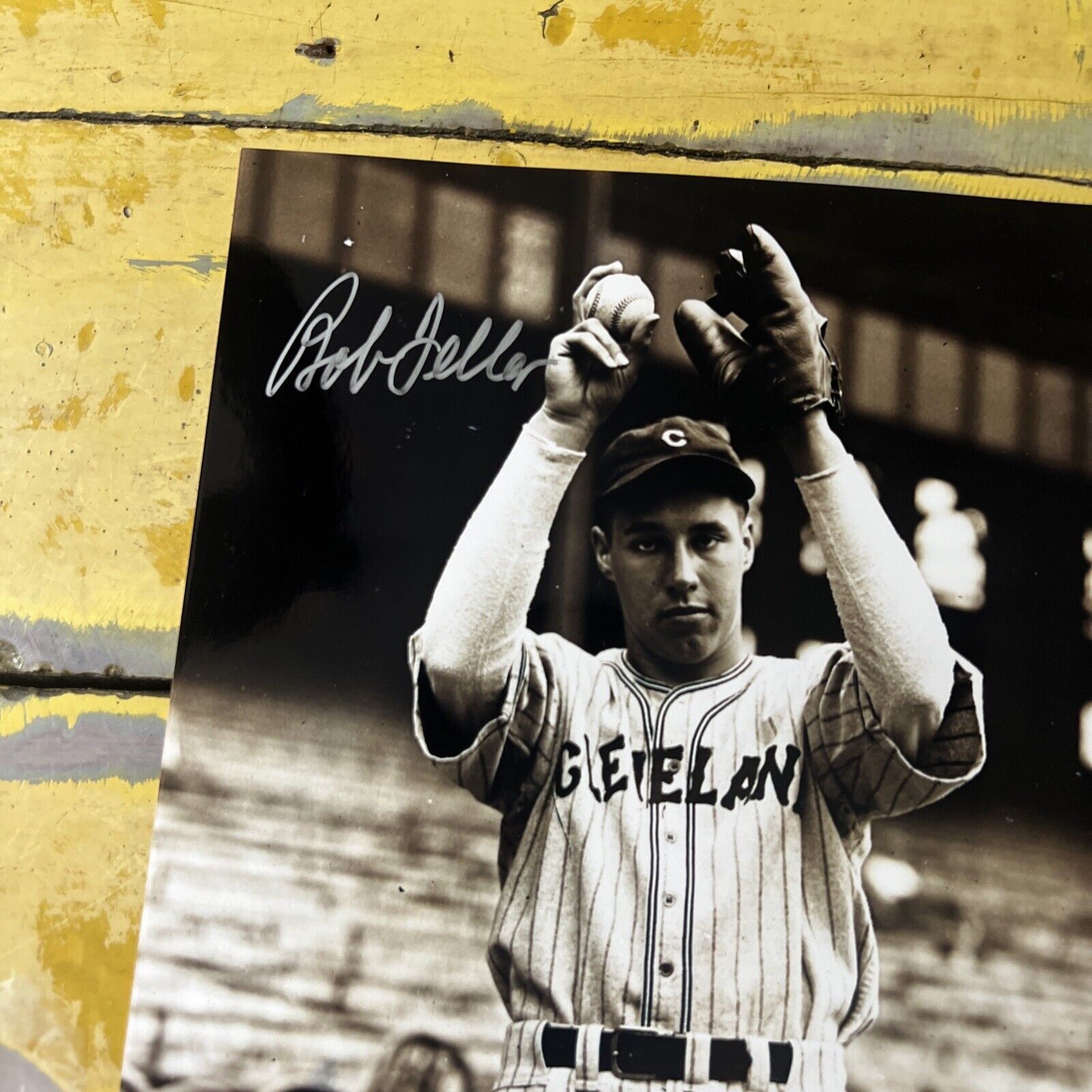 MLB Bob Feller Autographed Signed Cleveland Indians 8x10 Photo JSA COA #AN16679