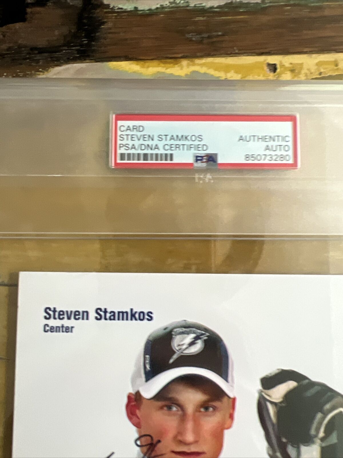 NHL Steven Stamkos Rare Autographed Signed Rookie Team Issued  Card PSA Slab